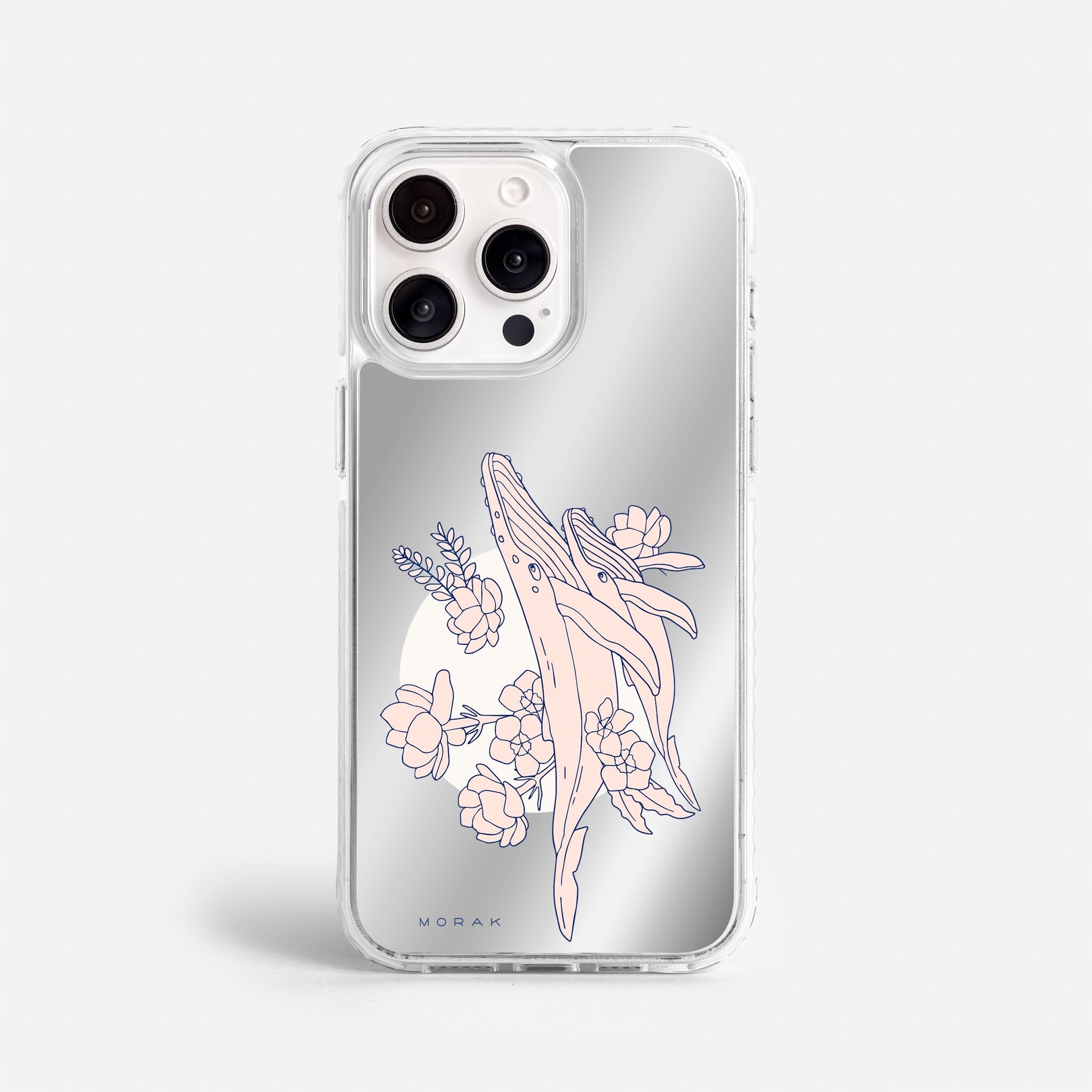 Case Ballenas - Espejo Premium – Protección antigolpe | Diseño colombiano | Morak