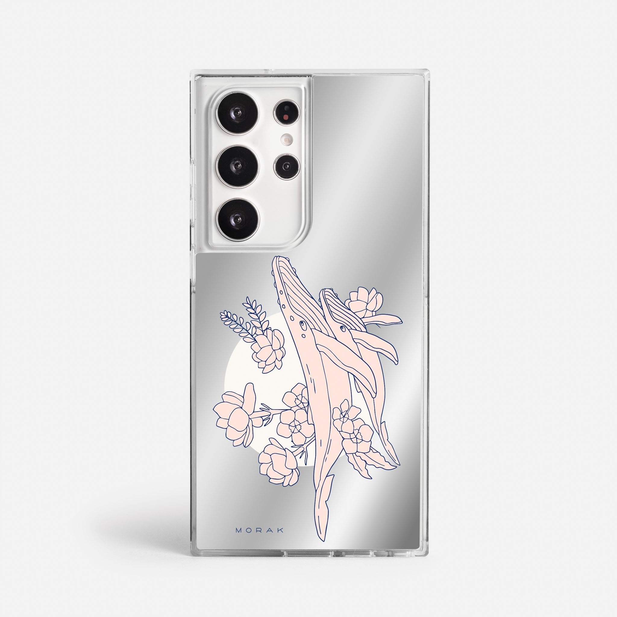 Case Ballenas - Espejo Premium – Protección antigolpe | Diseño colombiano | Morak