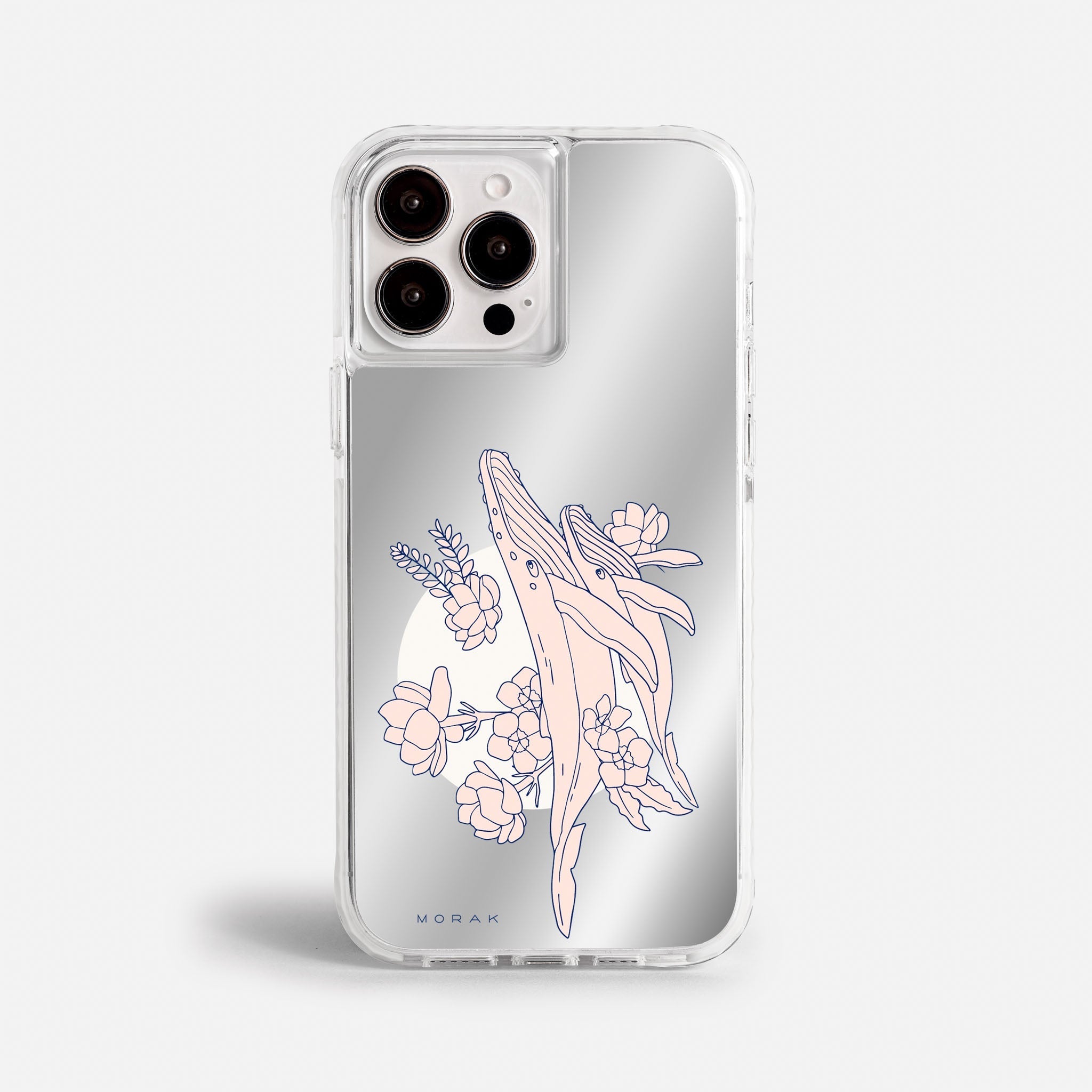 Case Ballenas - Espejo Premium – Protección antigolpe | Diseño colombiano | Morak