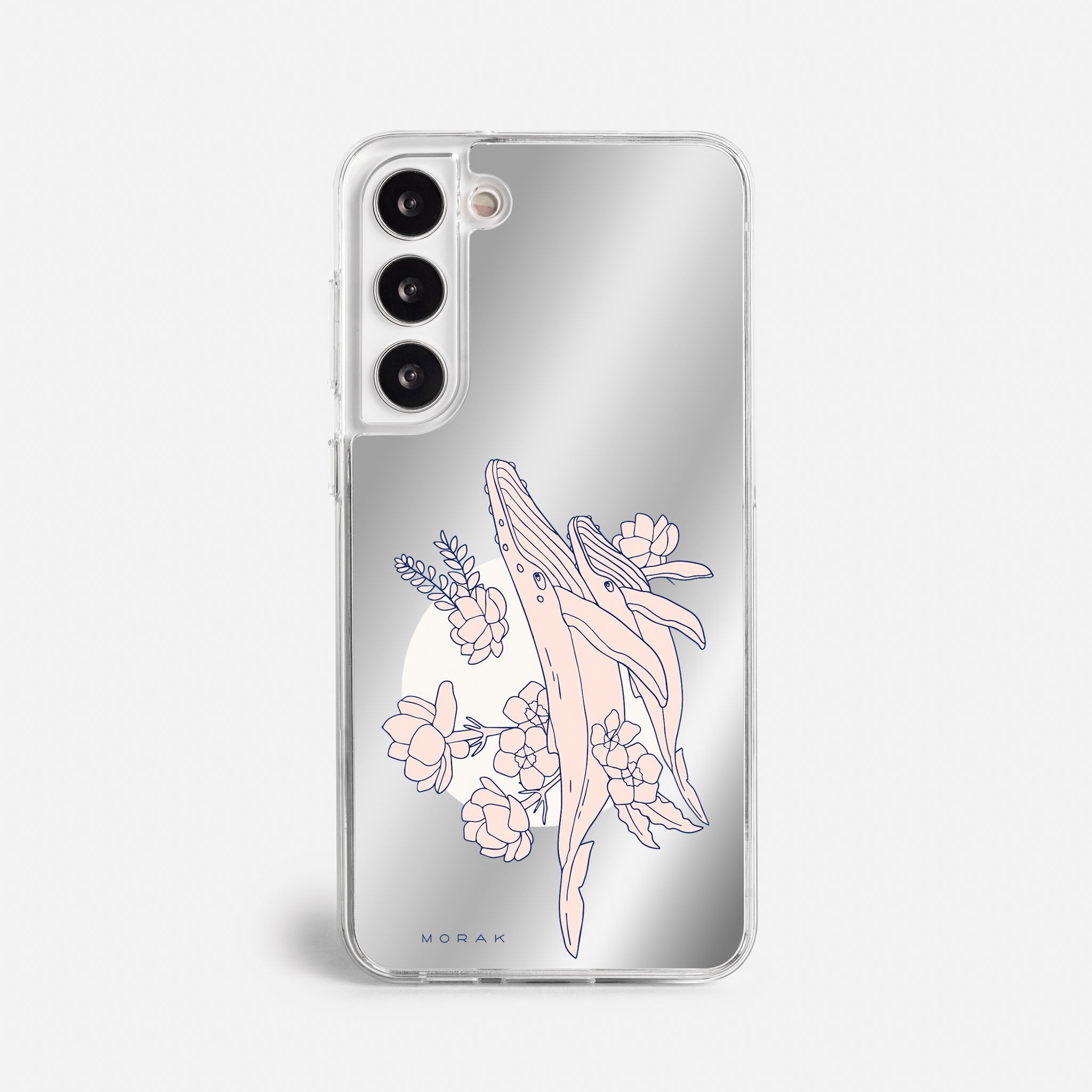 Case Ballenas - Espejo Premium – Protección antigolpe | Diseño colombiano | Morak