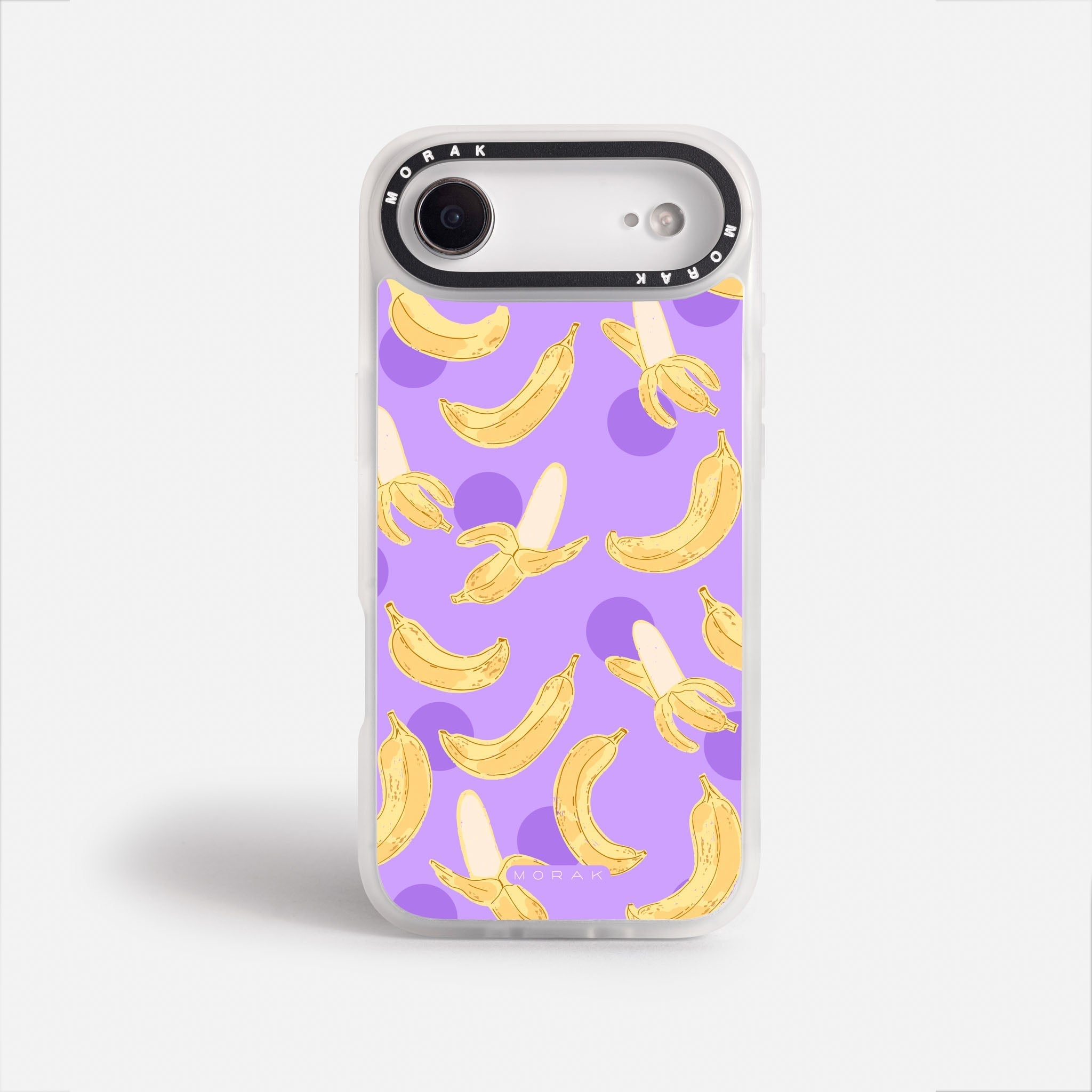 Case Banana Wave - Blanco Premium – Protección antigolpe | Diseño colombiano | Morak