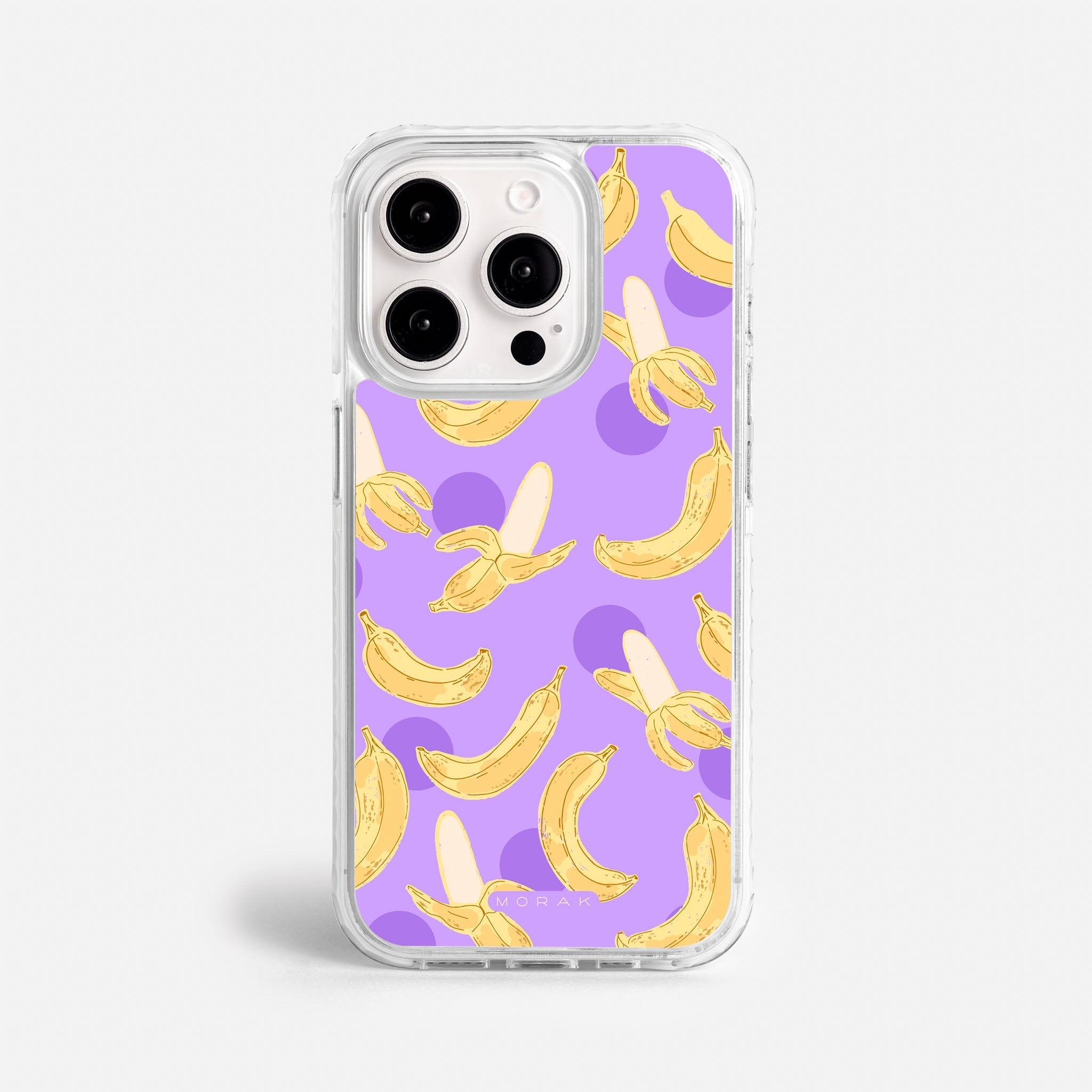 Case Banana Wave - Blanco Premium – Protección antigolpe | Diseño colombiano | Morak