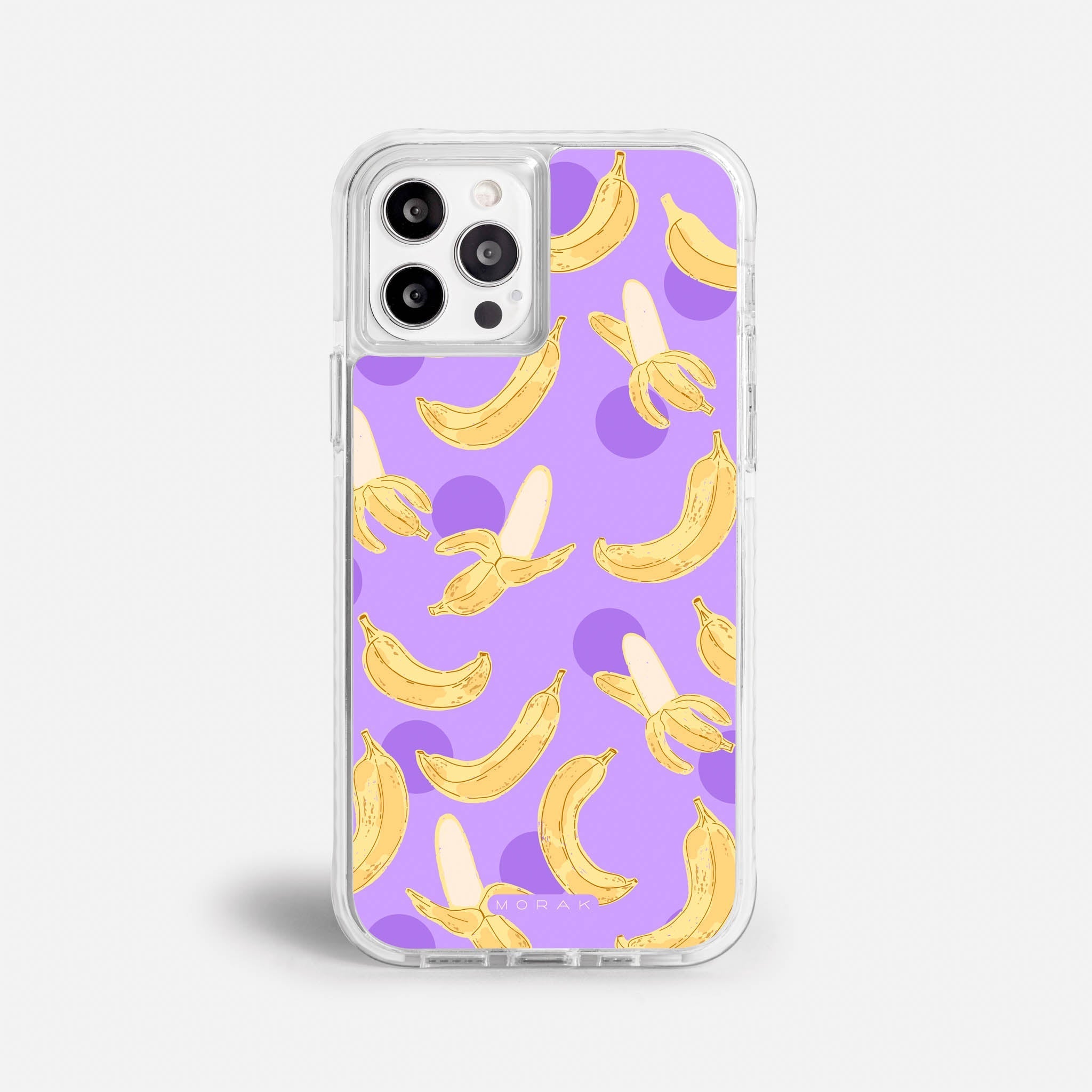 Case Banana Wave - Blanco Premium – Protección antigolpe | Diseño colombiano | Morak