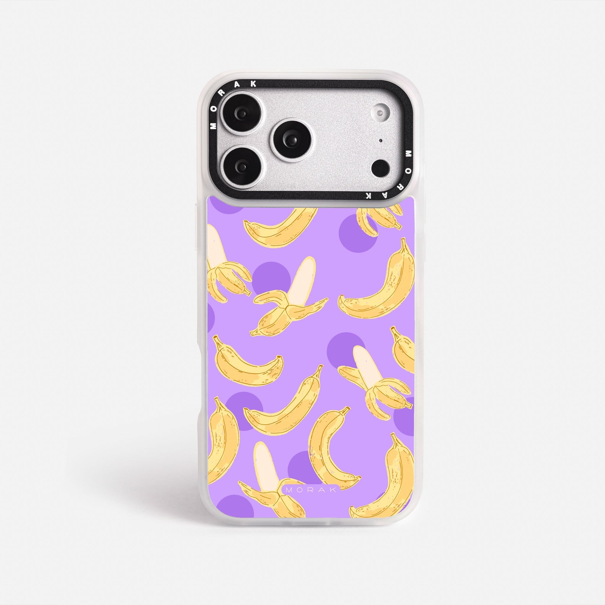 Case Banana Wave - Blanco Premium – Protección antigolpe | Diseño colombiano | Morak