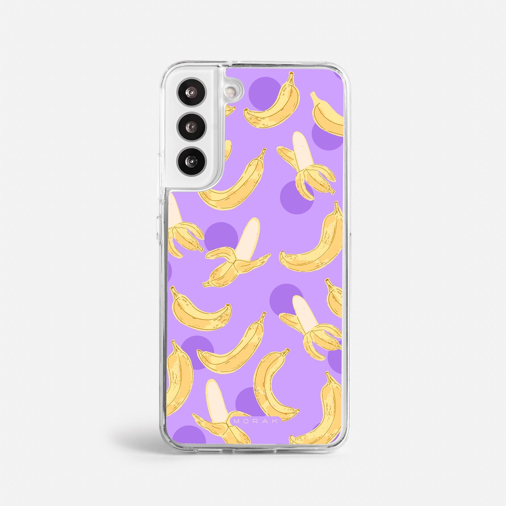 Case Banana Wave - Blanco Premium – Protección antigolpe | Diseño colombiano | Morak