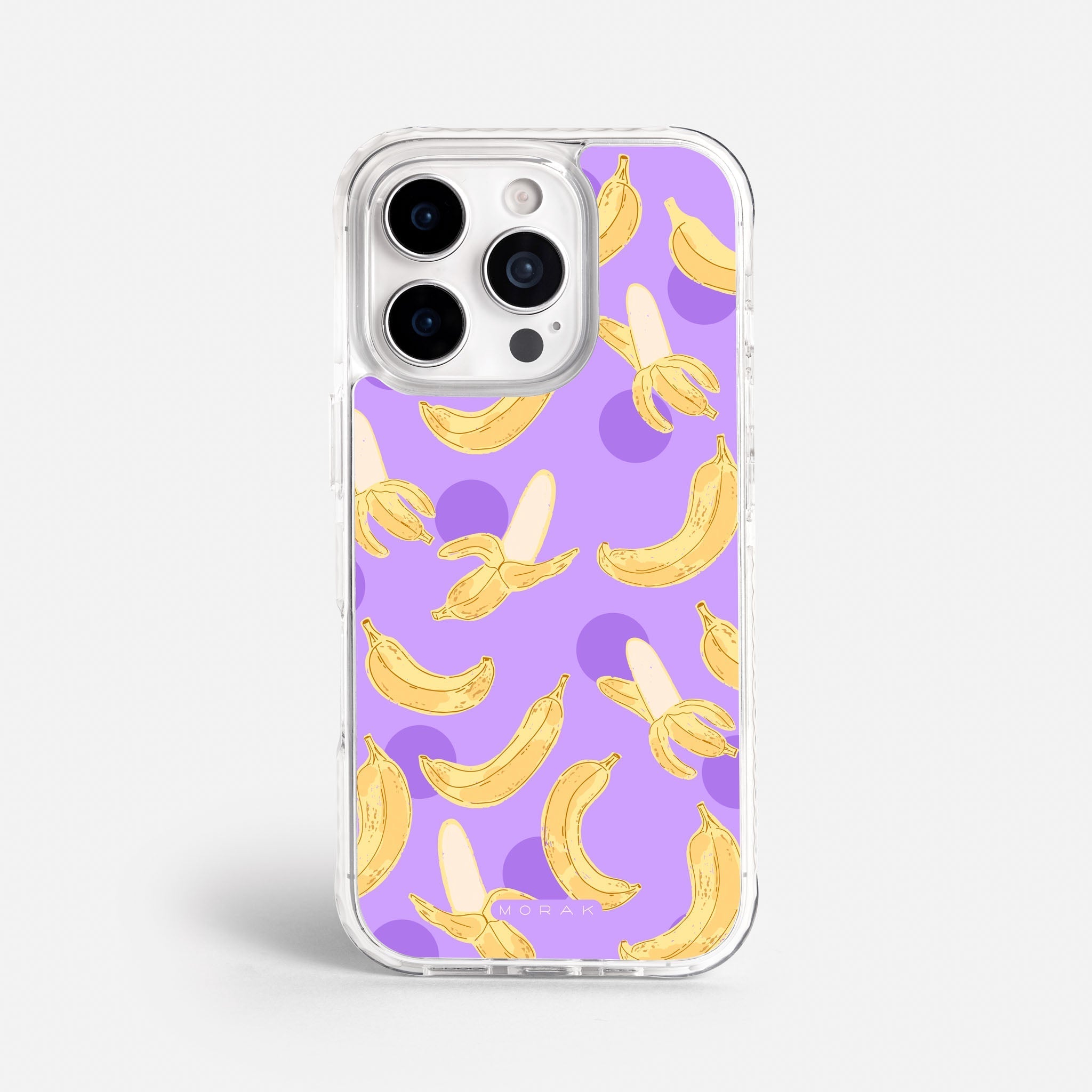 Case Banana Wave - Blanco Premium – Protección antigolpe | Diseño colombiano | Morak