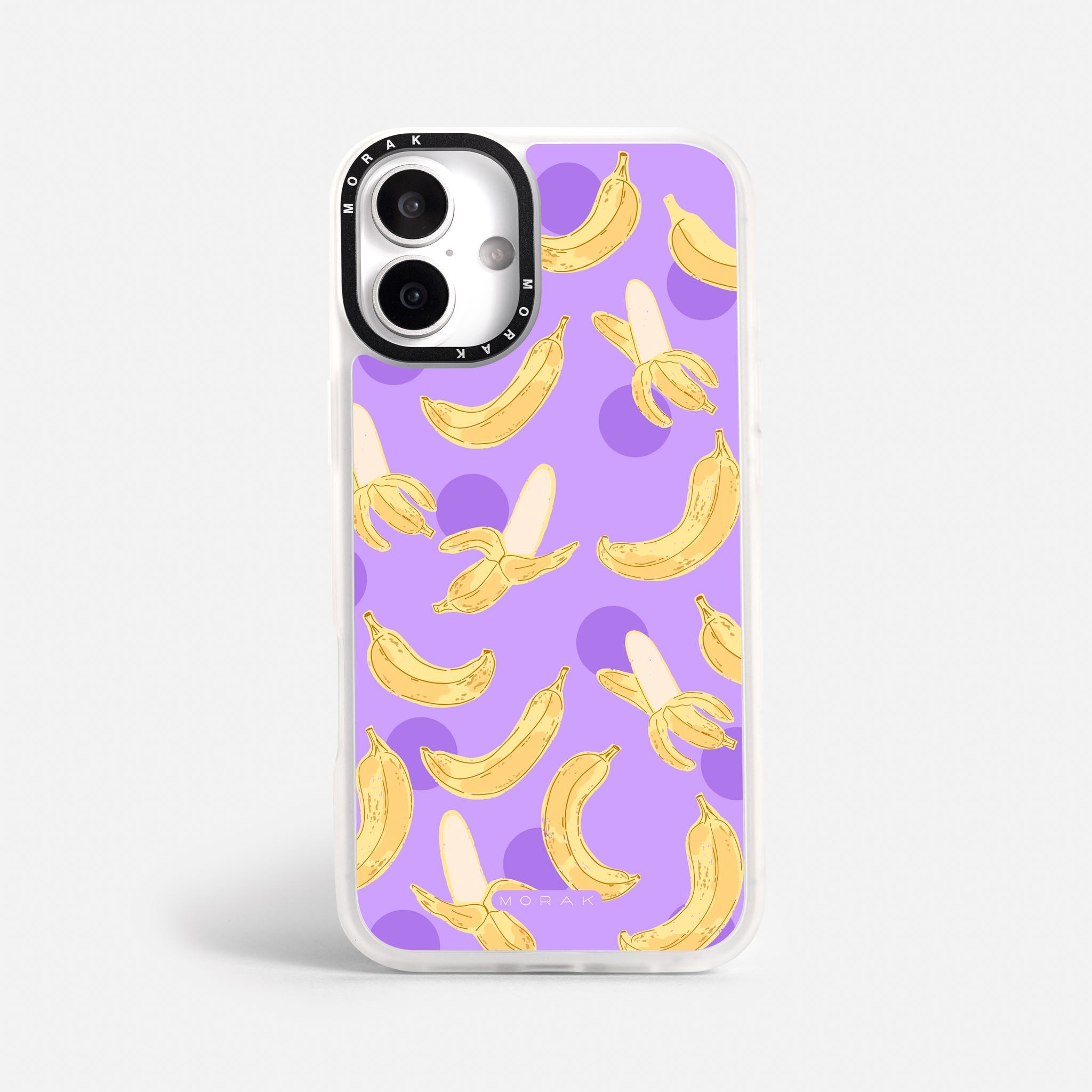 Case Banana Wave - Blanco Premium – Protección antigolpe | Diseño colombiano | Morak