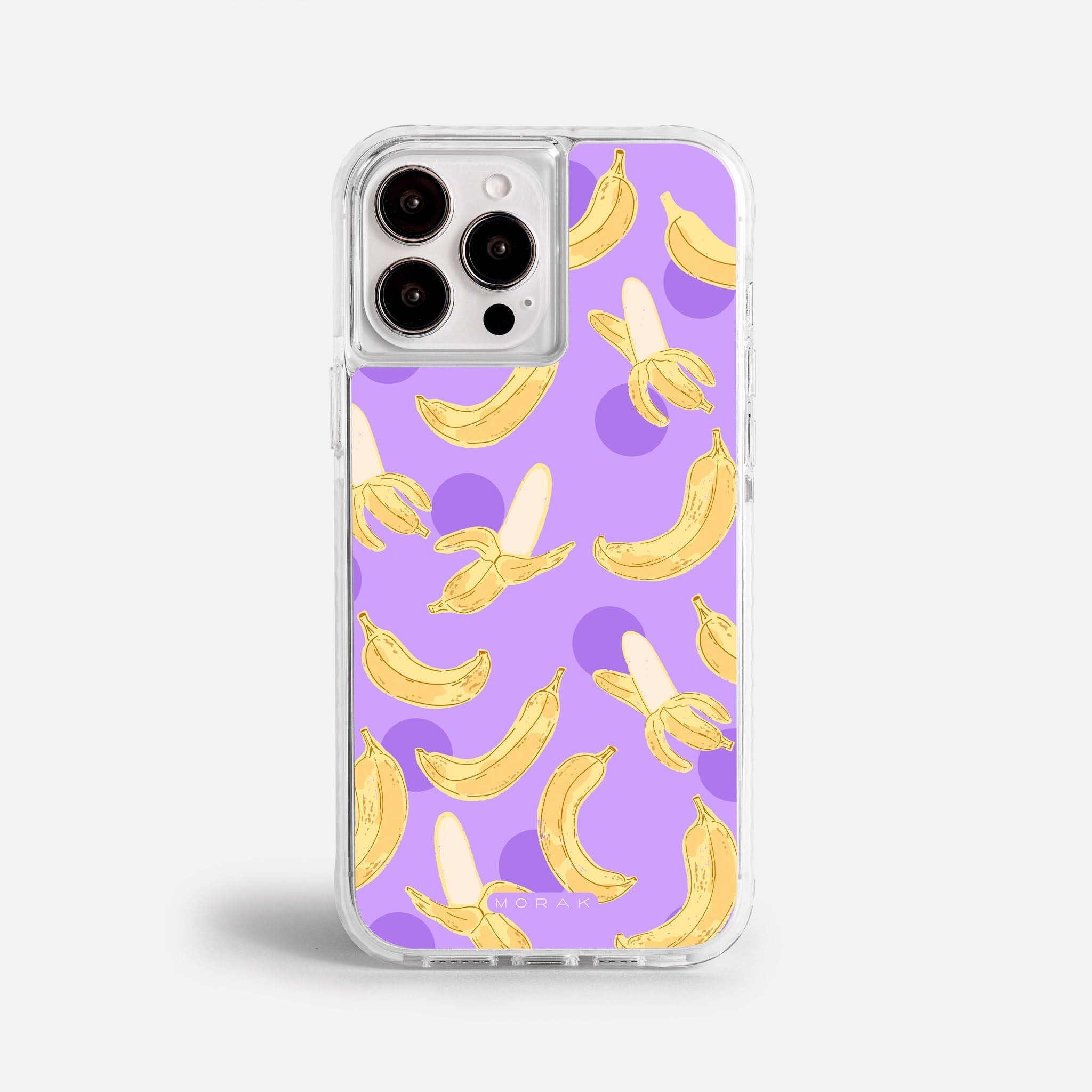 Case Banana Wave - Blanco Premium – Protección antigolpe | Diseño colombiano | Morak