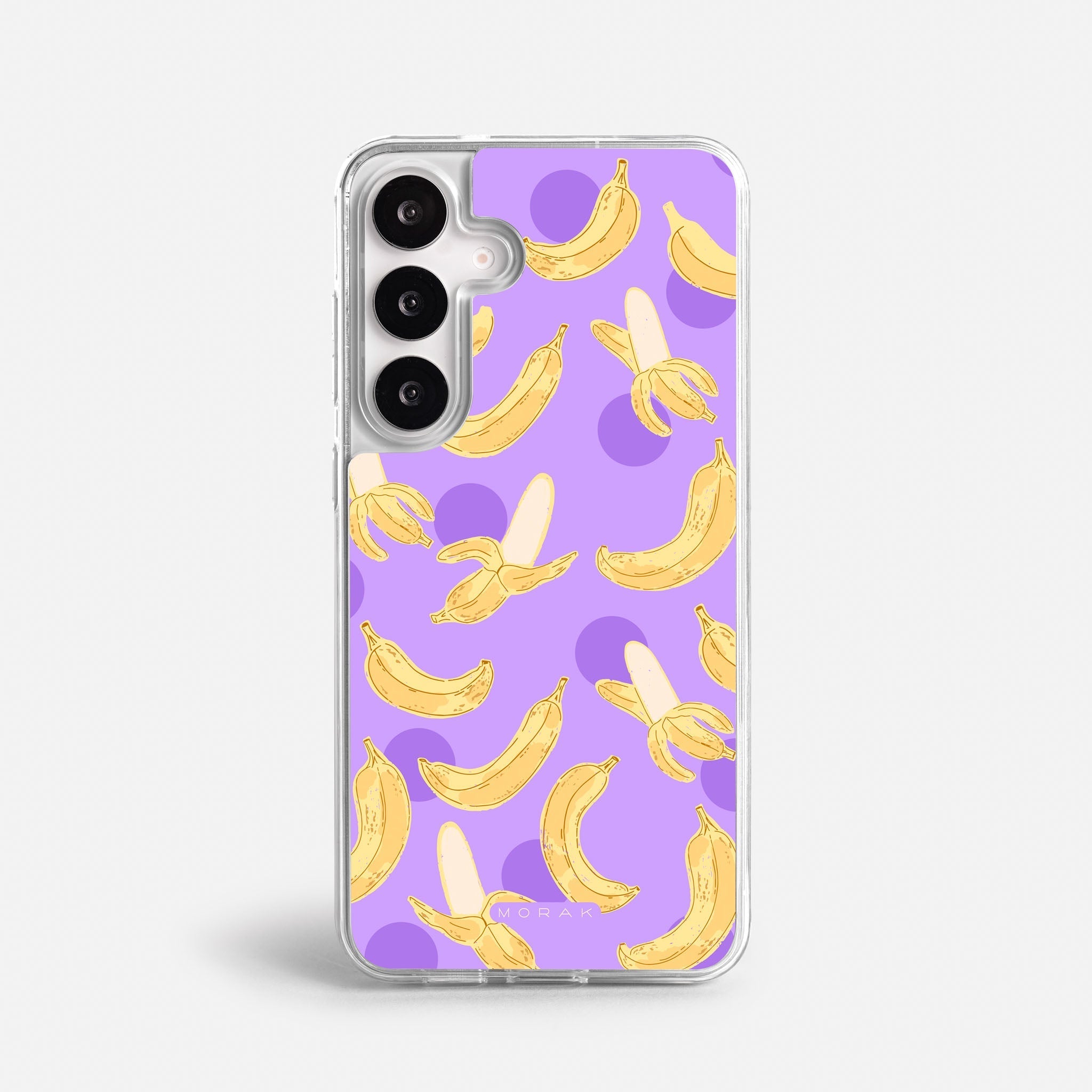 Case Banana Wave - Blanco Premium – Protección antigolpe | Diseño colombiano | Morak