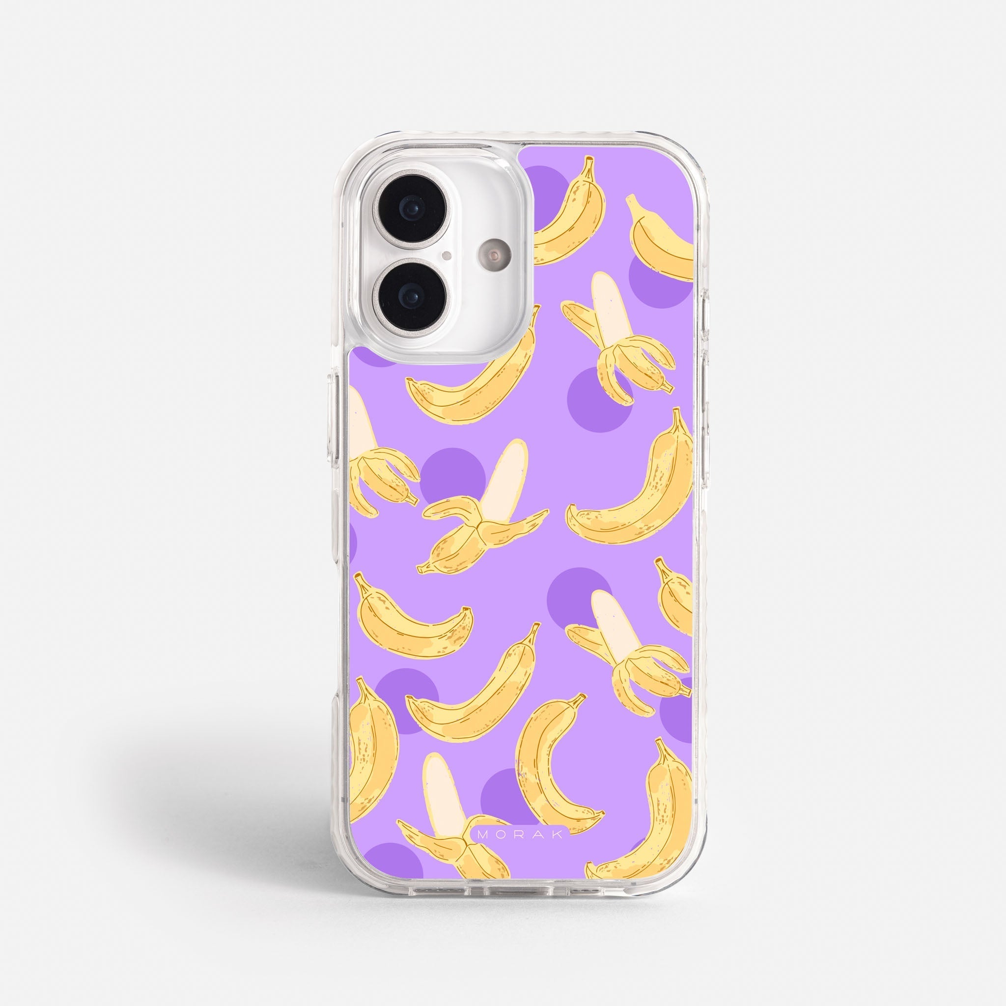 Case Banana Wave - Blanco Premium – Protección antigolpe | Diseño colombiano | Morak