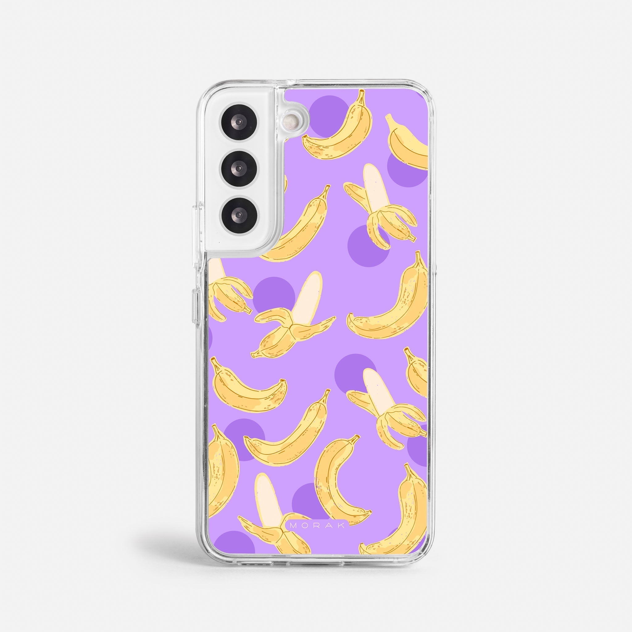 Case Banana Wave - Blanco Premium – Protección antigolpe | Diseño colombiano | Morak