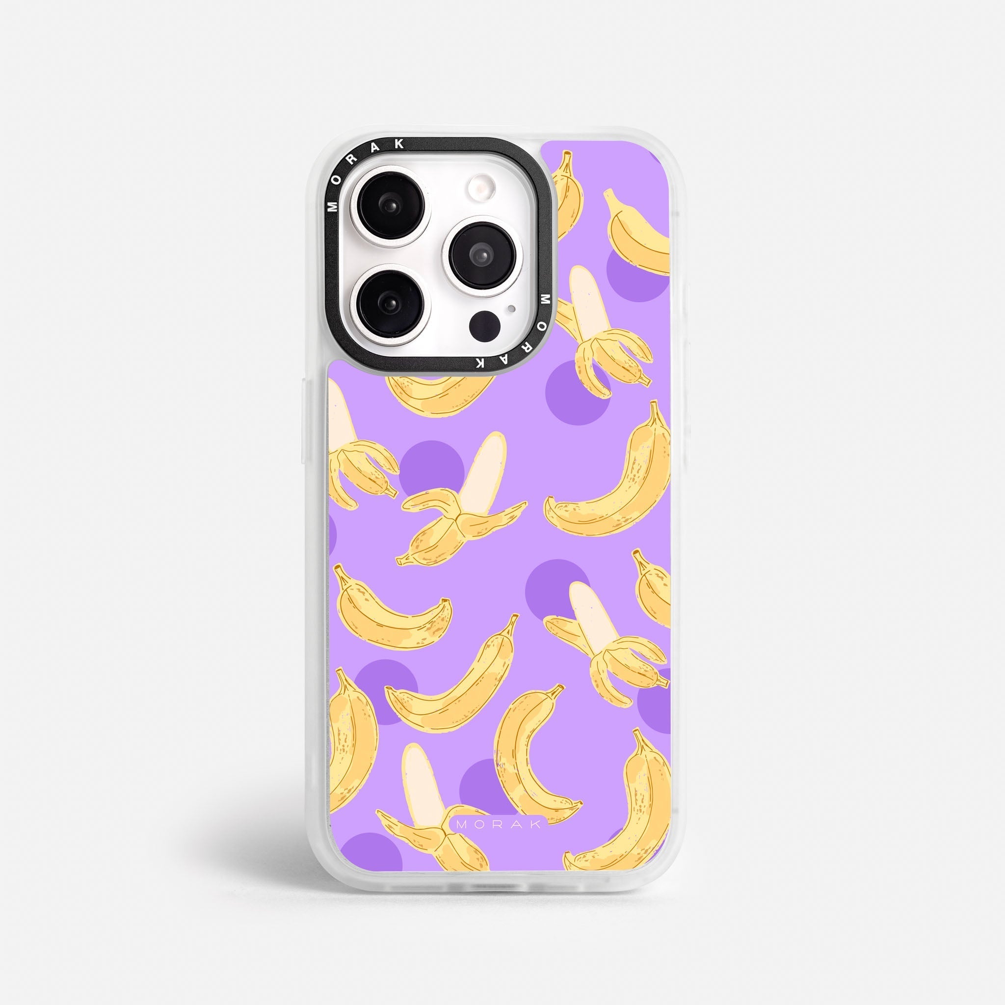 Case Banana Wave - Blanco Premium – Protección antigolpe | Diseño colombiano | Morak