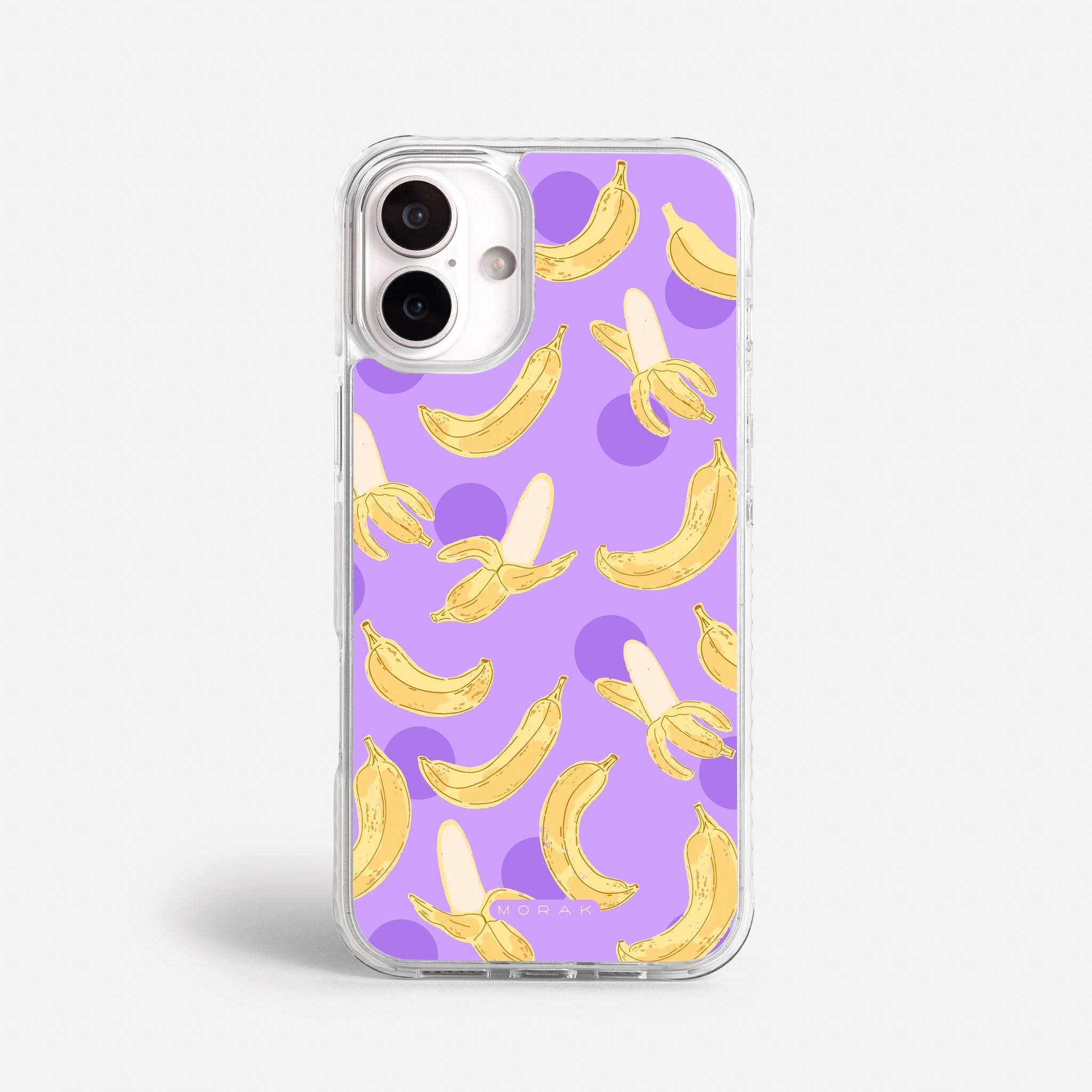 Case Banana Wave - Blanco Premium – Protección antigolpe | Diseño colombiano | Morak
