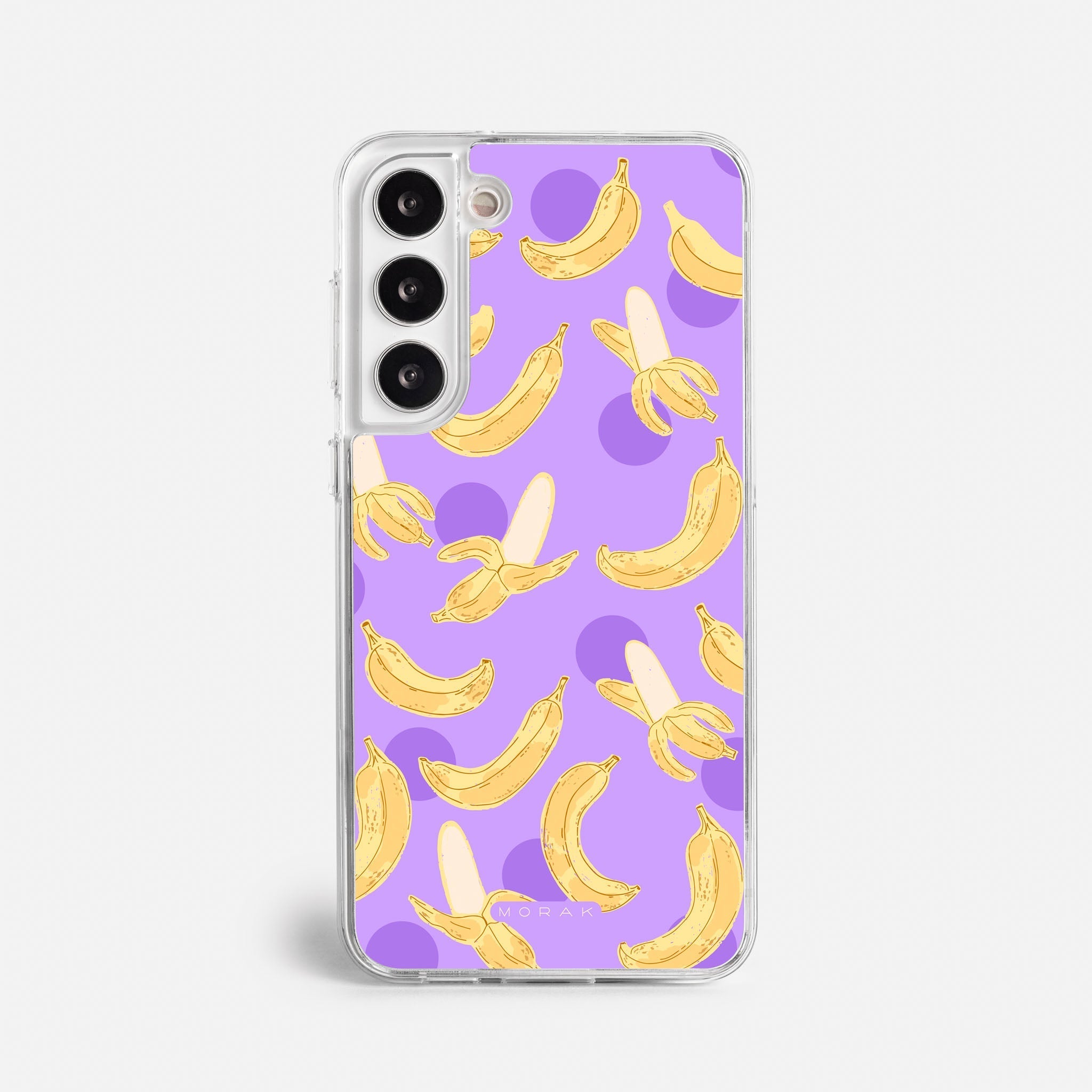 Case Banana Wave - Blanco Premium – Protección antigolpe | Diseño colombiano | Morak
