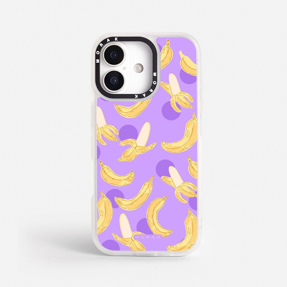 Case Banana Wave - Blanco Premium – Protección antigolpe | Diseño colombiano | Morak