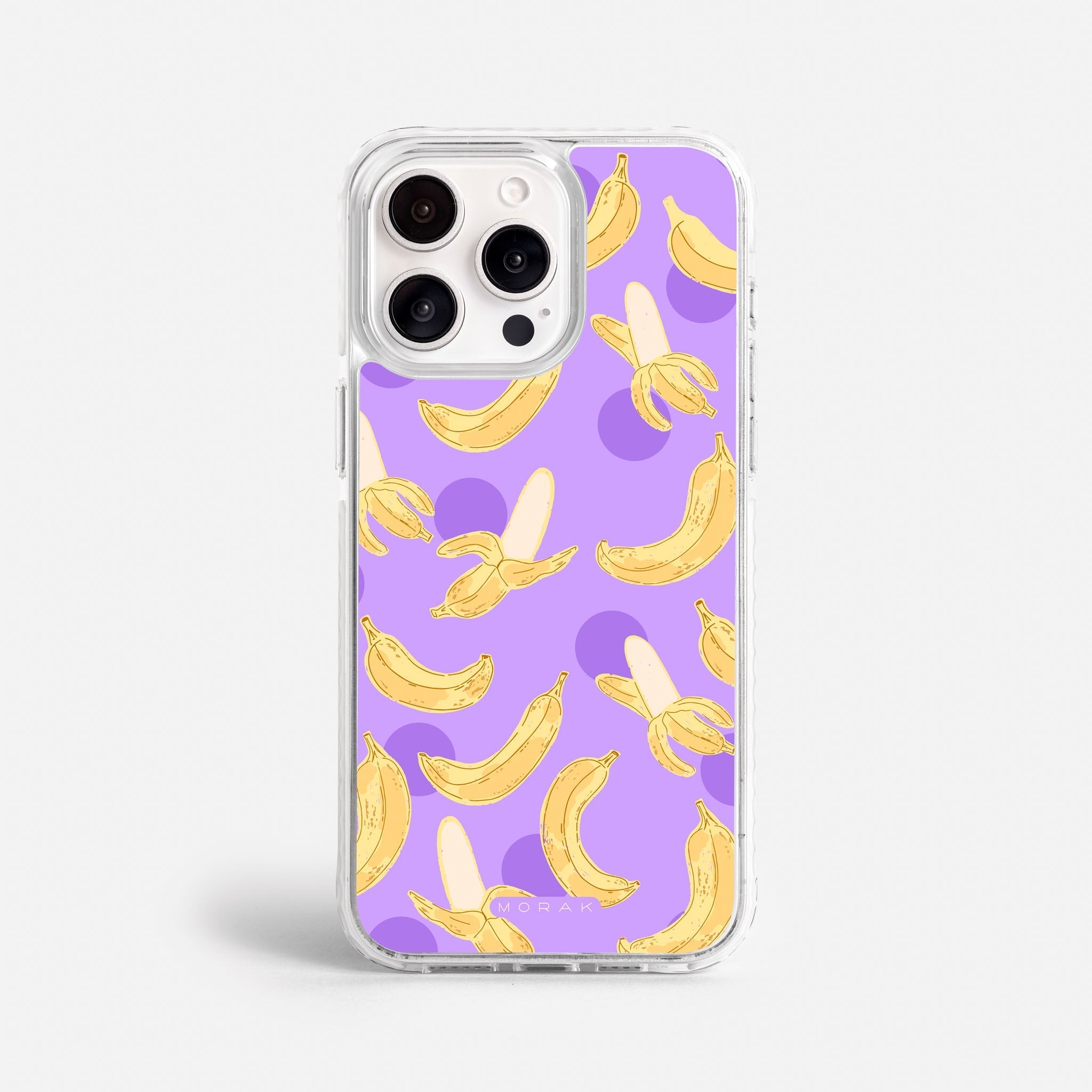 Case Banana Wave - Blanco Premium – Protección antigolpe | Diseño colombiano | Morak