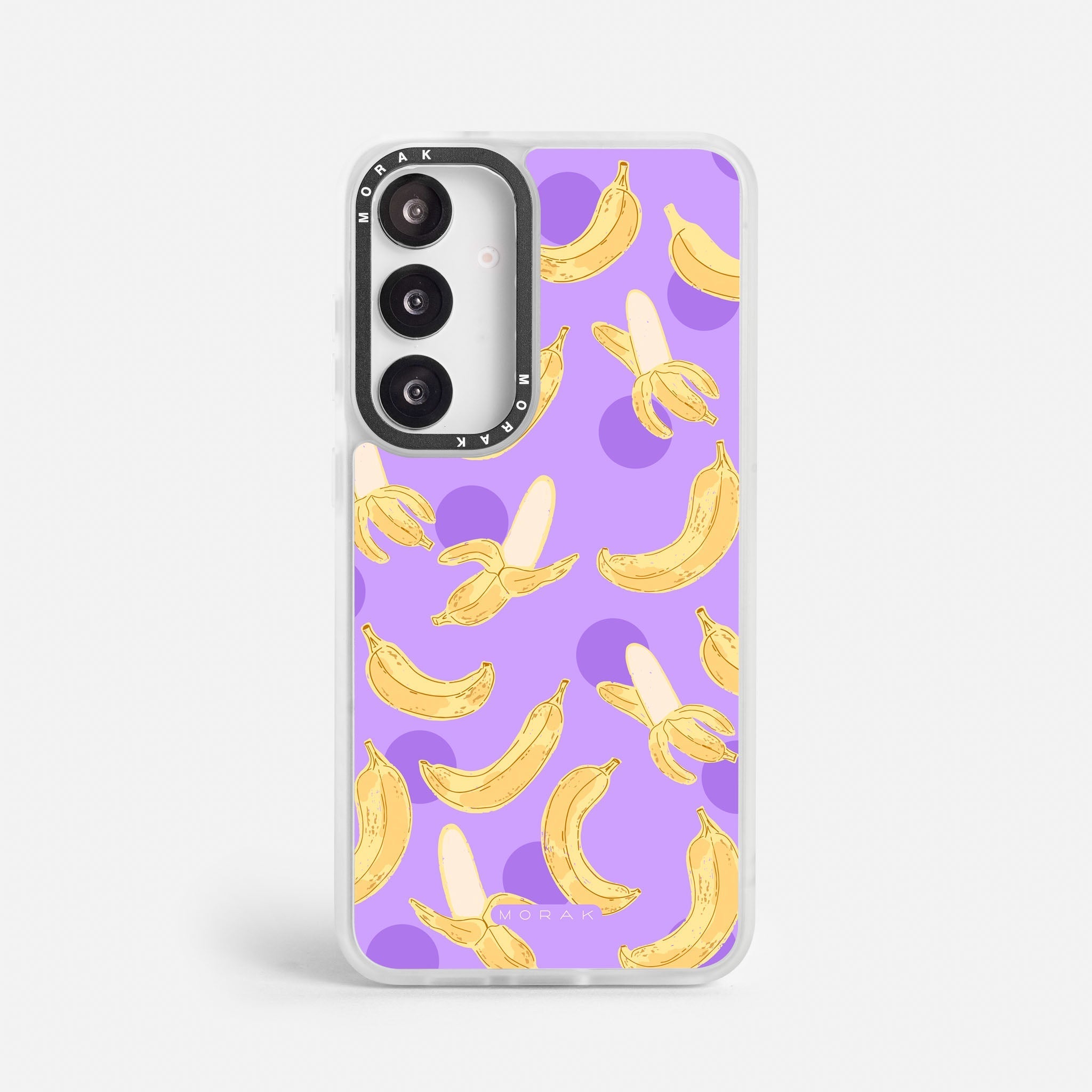 Case Banana Wave - Blanco Premium – Protección antigolpe | Diseño colombiano | Morak
