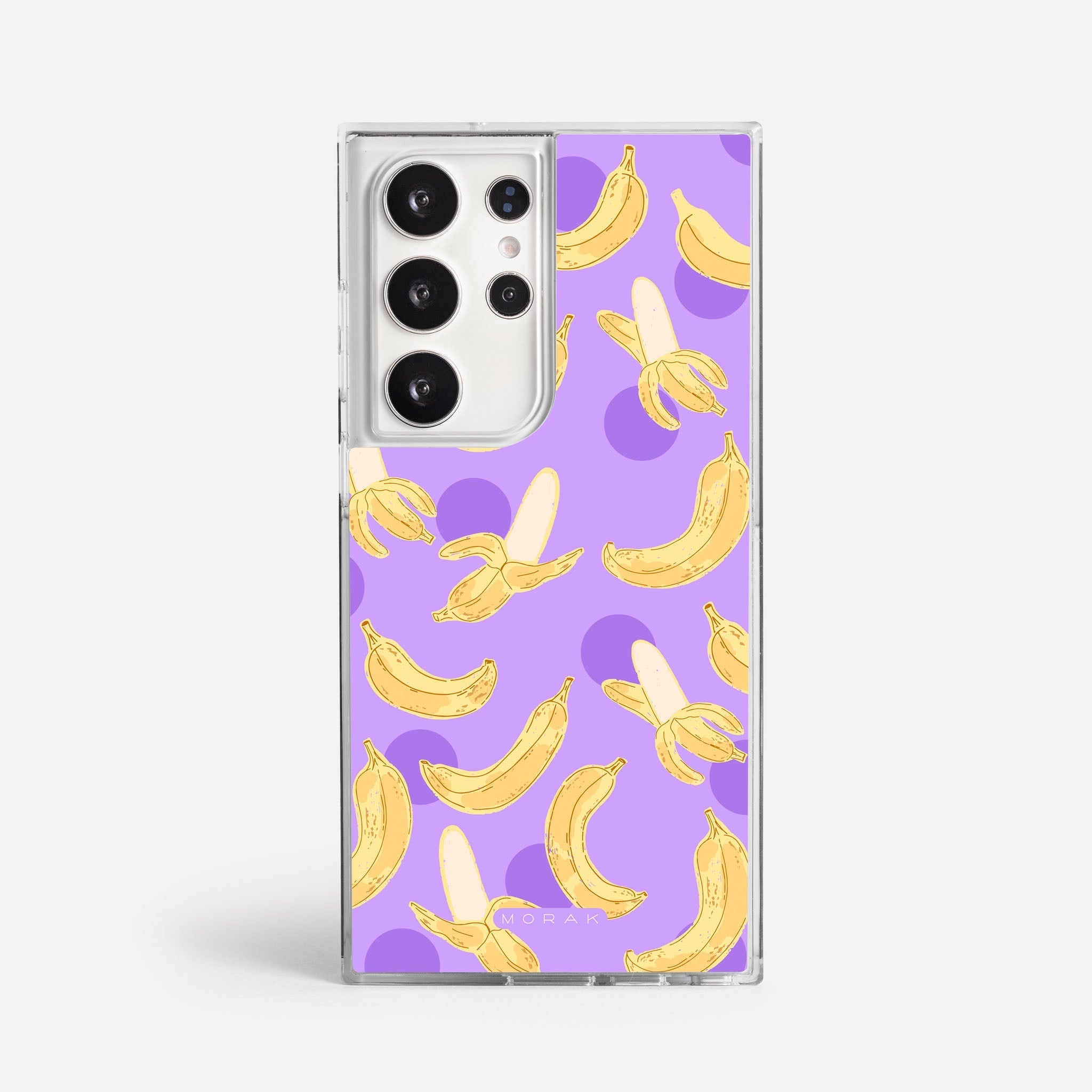 Case Banana Wave - Blanco Premium – Protección antigolpe | Diseño colombiano | Morak