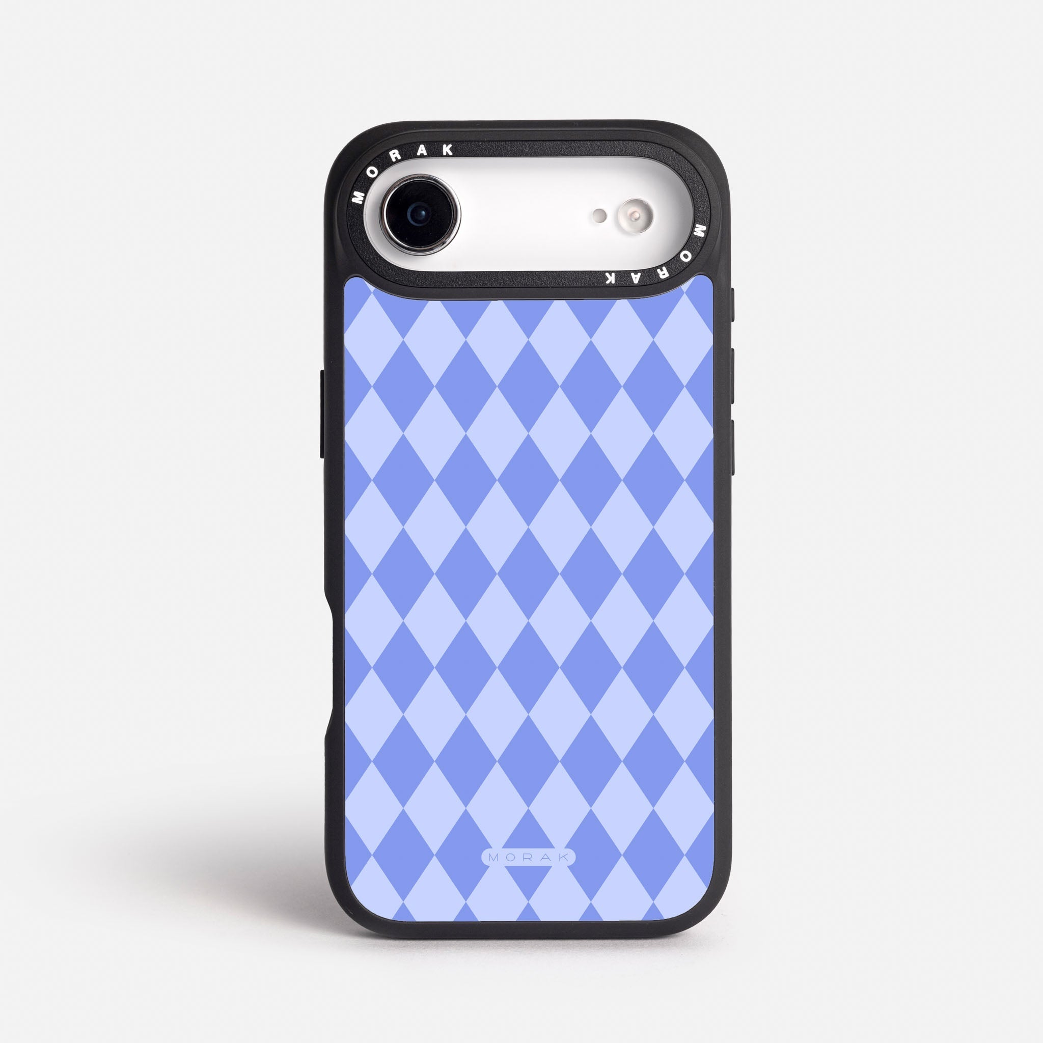 Case Blue Diamonds - Blanco Premium – Protección antigolpe | Diseño colombiano | Morak