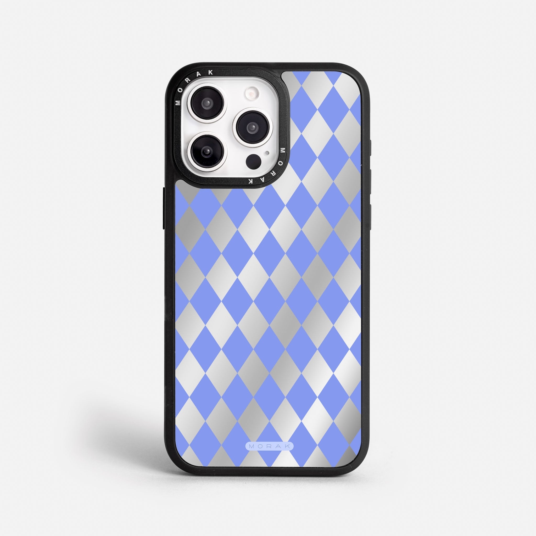 Case Blue Diamonds - Espejo Premium – Protección antigolpe | Diseño colombiano | Morak