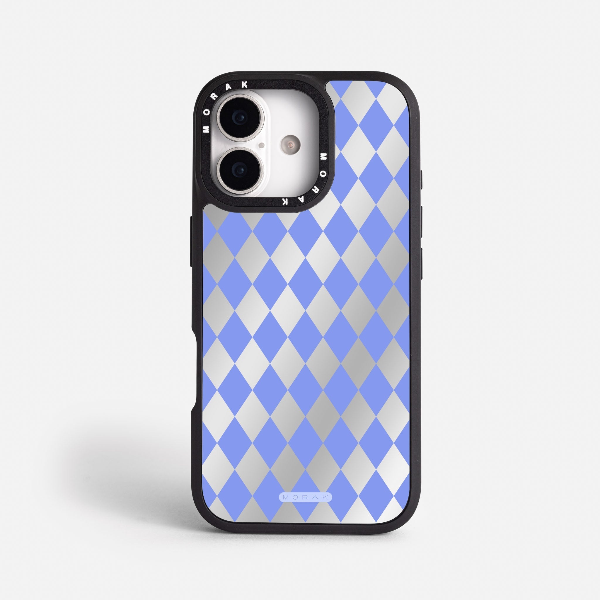 Case Blue Diamonds - Espejo Premium – Protección antigolpe | Diseño colombiano | Morak