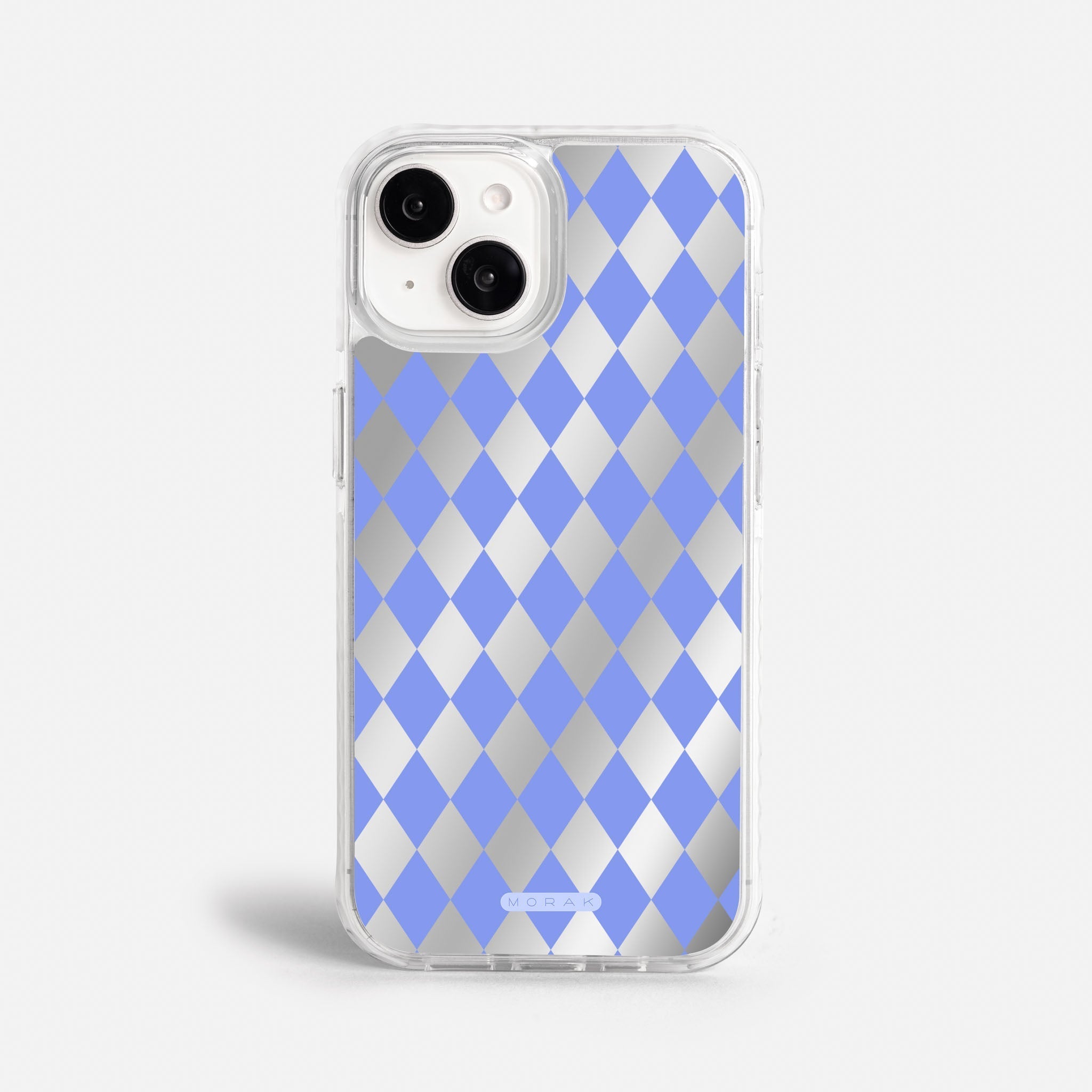 Case Blue Diamonds - Espejo Premium – Protección antigolpe | Diseño colombiano | Morak