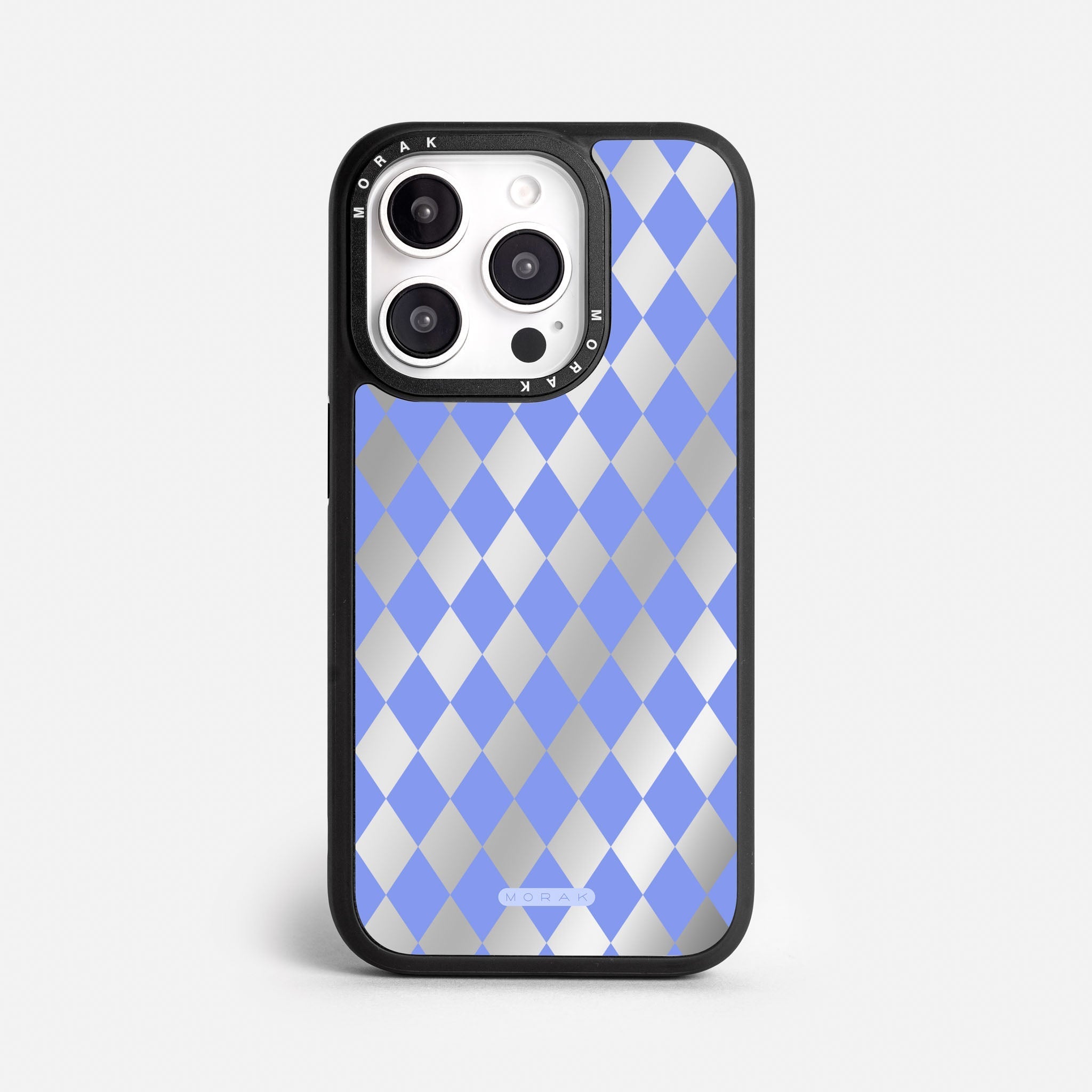 Case Blue Diamonds - Espejo Premium – Protección antigolpe | Diseño colombiano | Morak