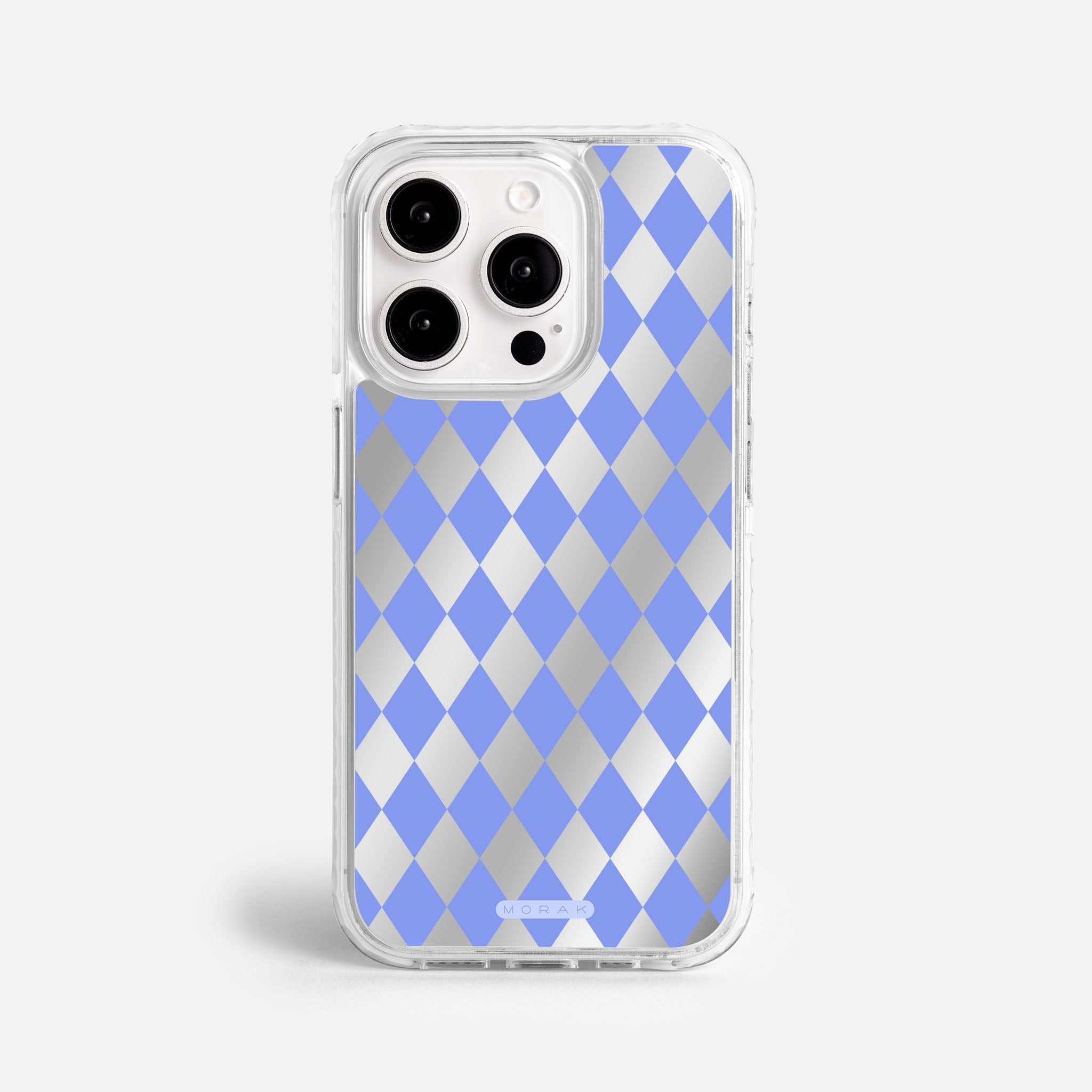 Case Blue Diamonds - Espejo Premium – Protección antigolpe | Diseño colombiano | Morak