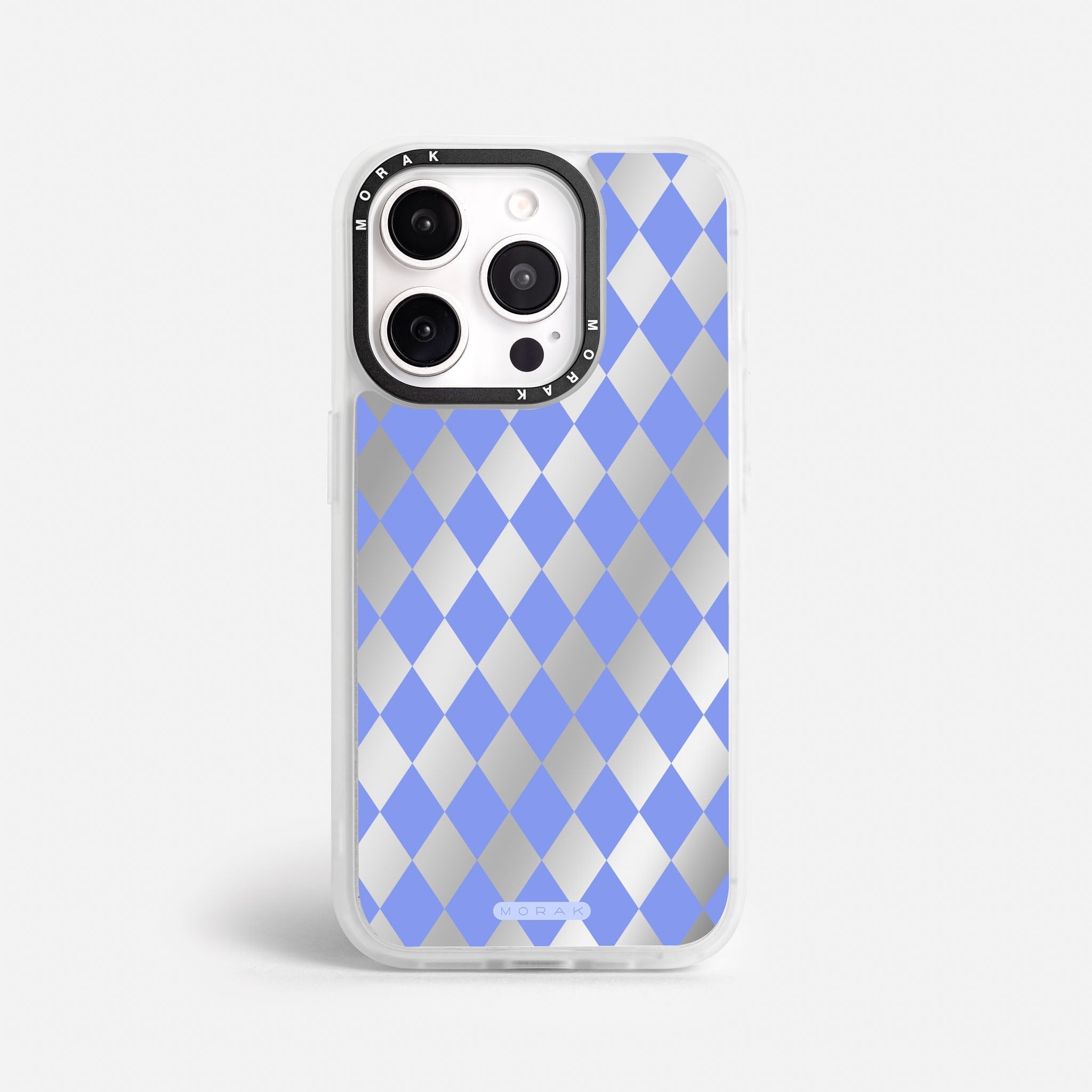 Case Blue Diamonds - Espejo Premium – Protección antigolpe | Diseño colombiano | Morak