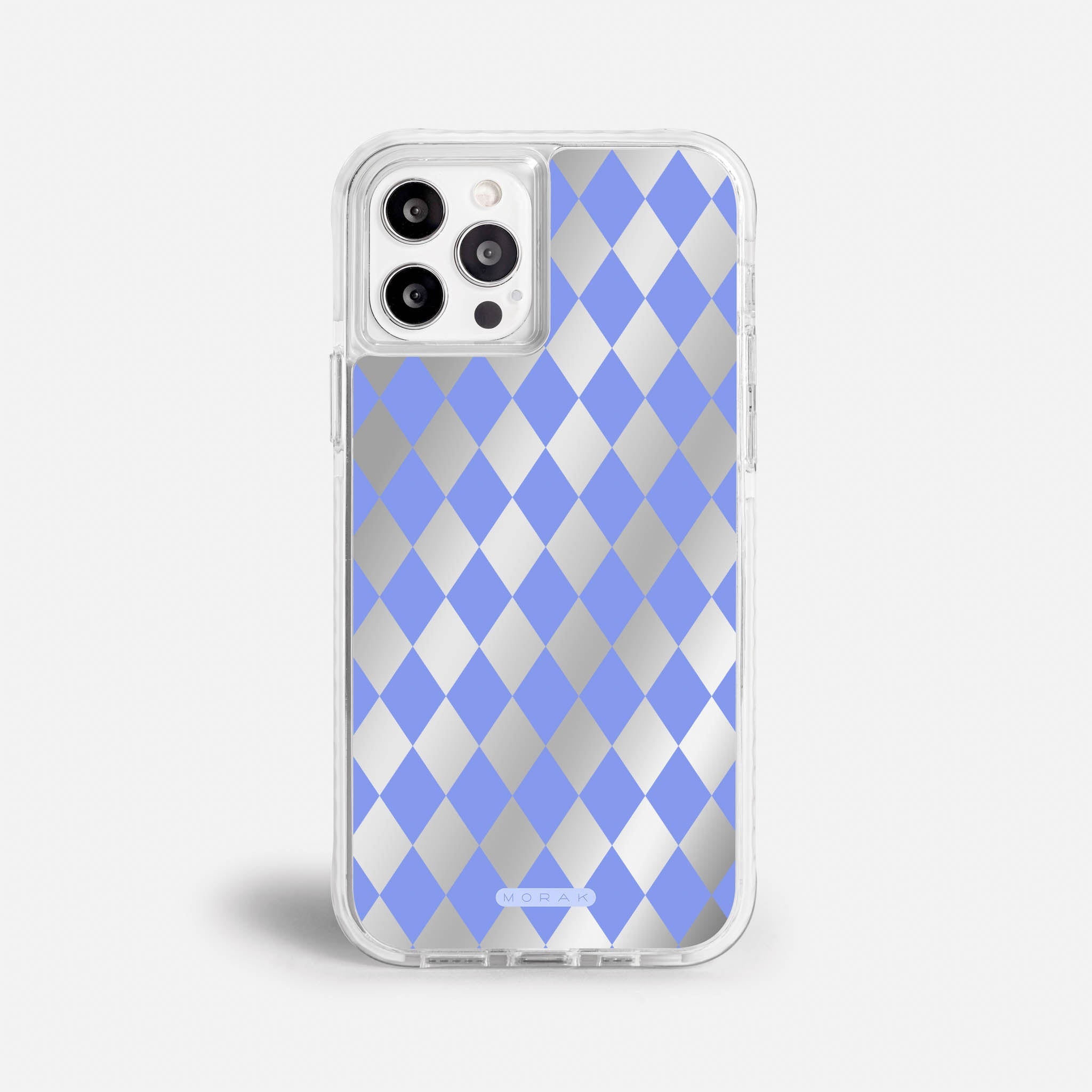 Case Blue Diamonds - Espejo Premium – Protección antigolpe | Diseño colombiano | Morak