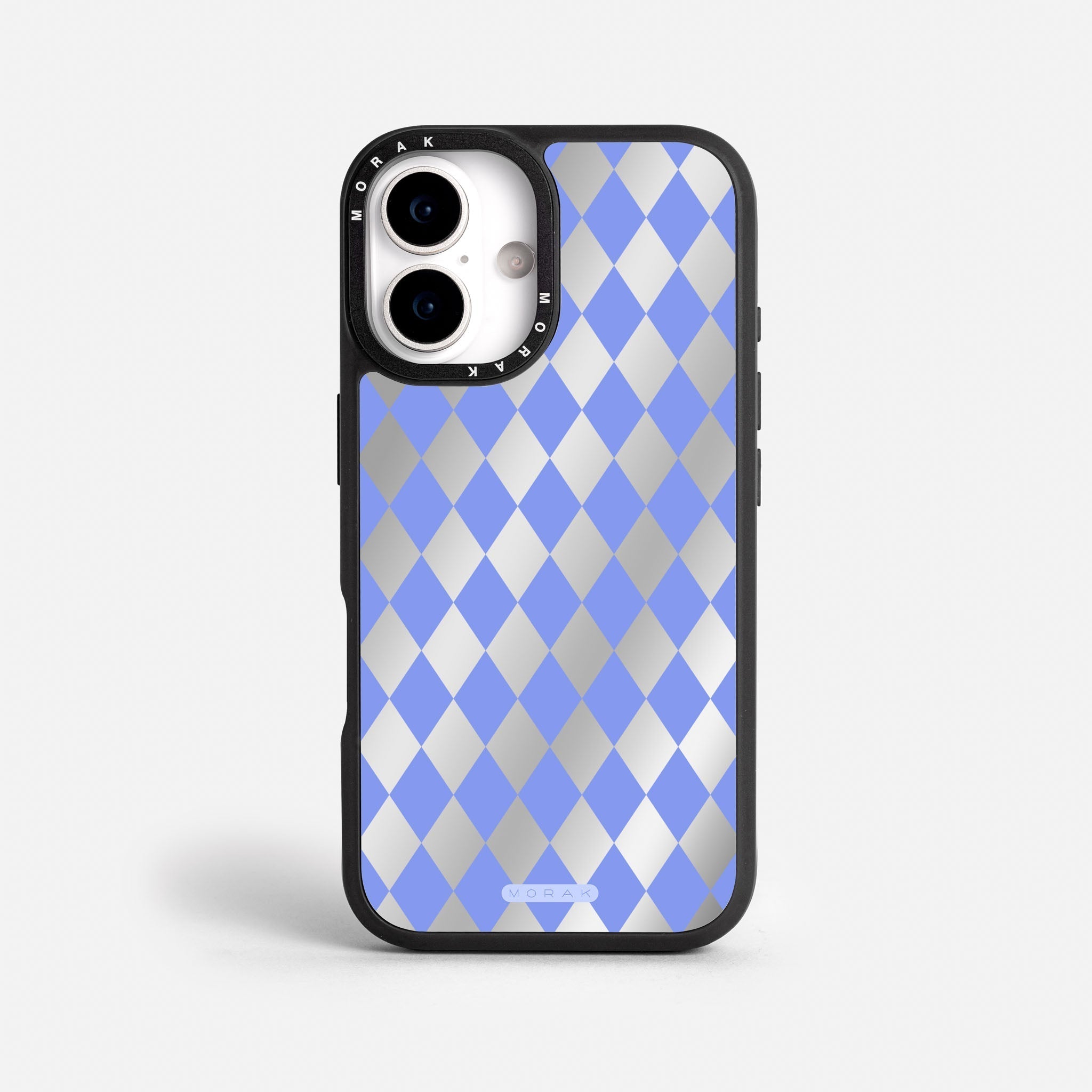 Case Blue Diamonds - Espejo Premium – Protección antigolpe | Diseño colombiano | Morak