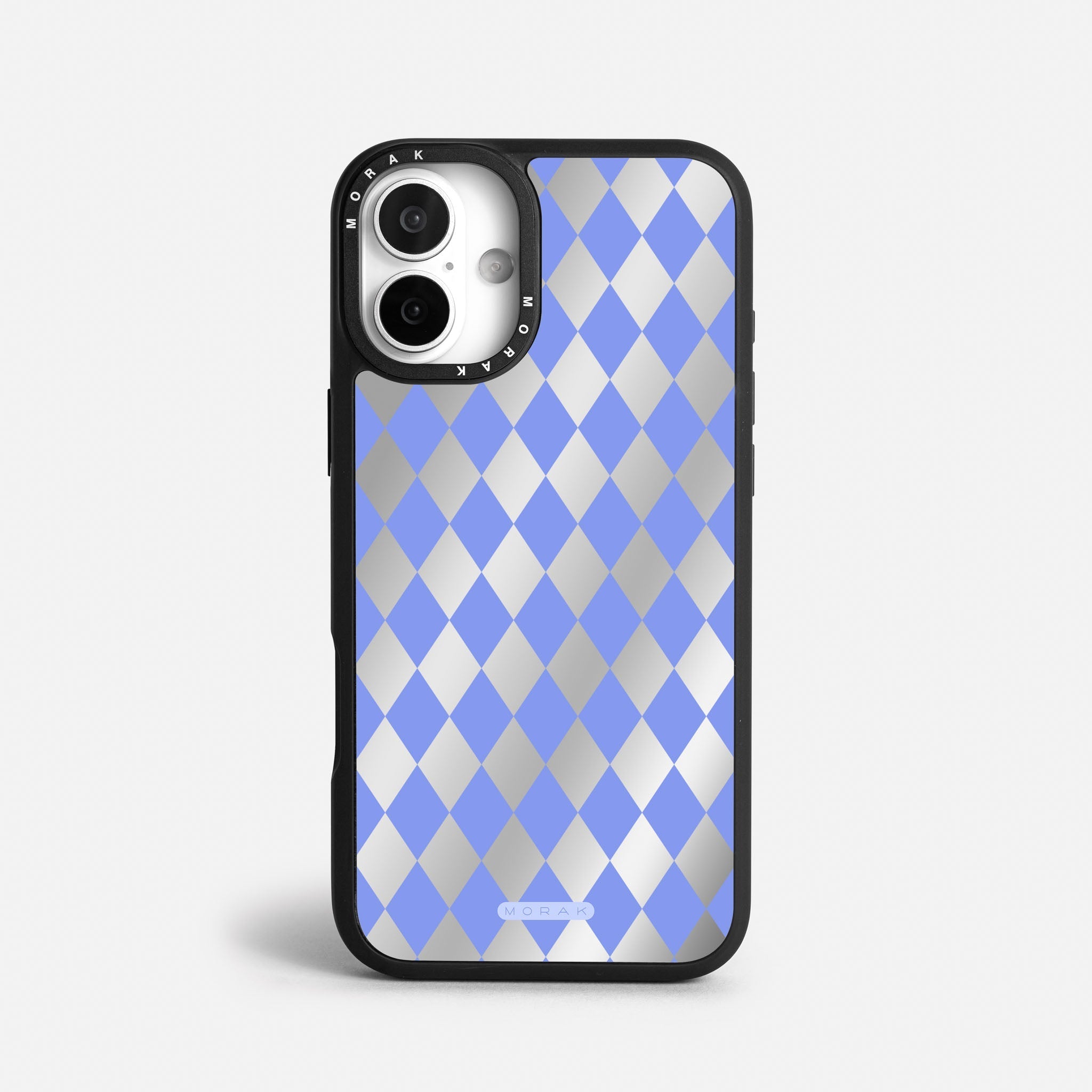 Case Blue Diamonds - Espejo Premium – Protección antigolpe | Diseño colombiano | Morak