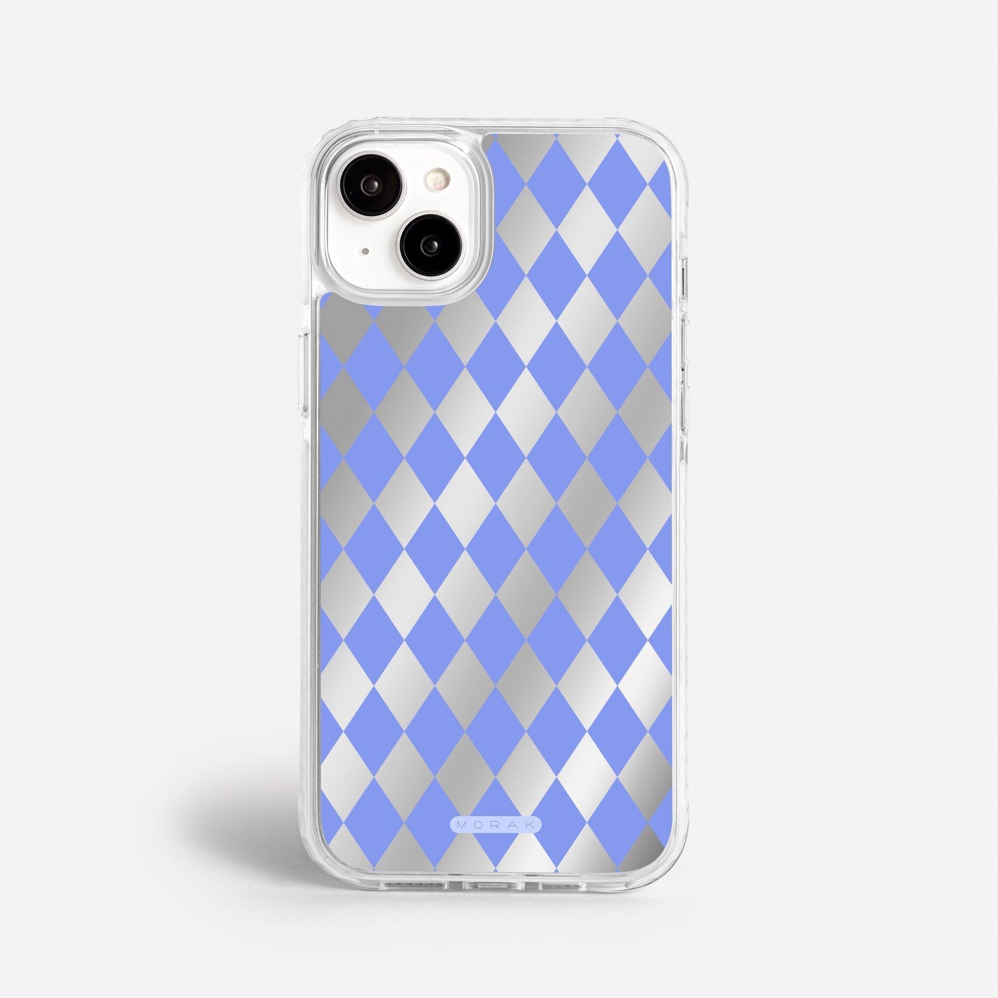 Case Blue Diamonds - Espejo Premium – Protección antigolpe | Diseño colombiano | Morak