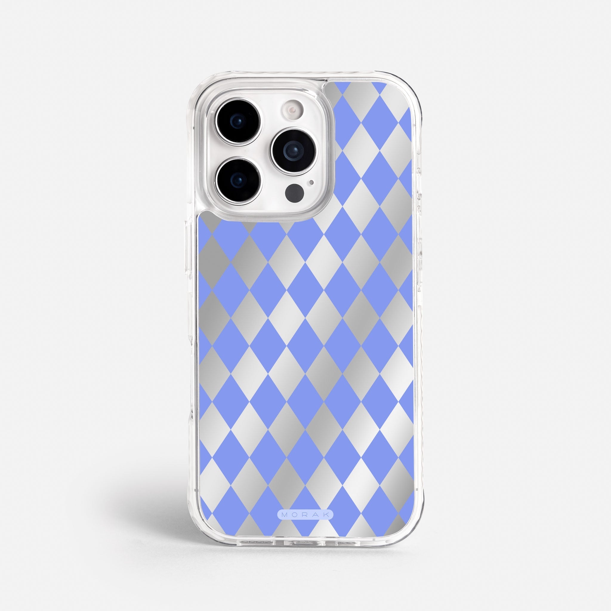 Case Blue Diamonds - Espejo Premium – Protección antigolpe | Diseño colombiano | Morak