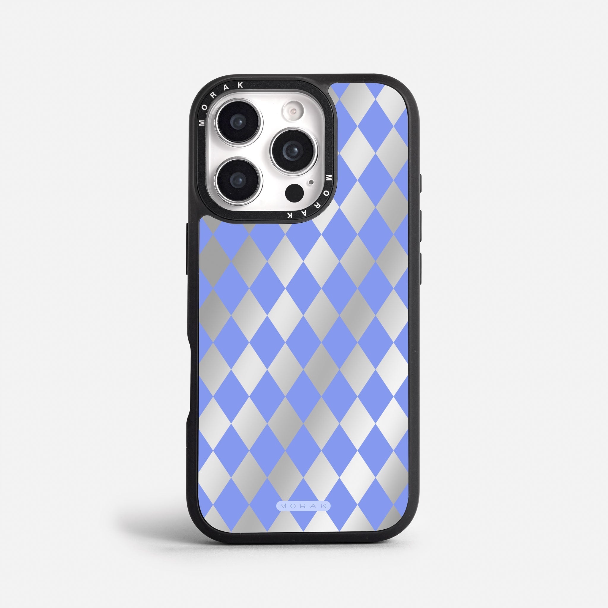 Case Blue Diamonds - Espejo Premium – Protección antigolpe | Diseño colombiano | Morak