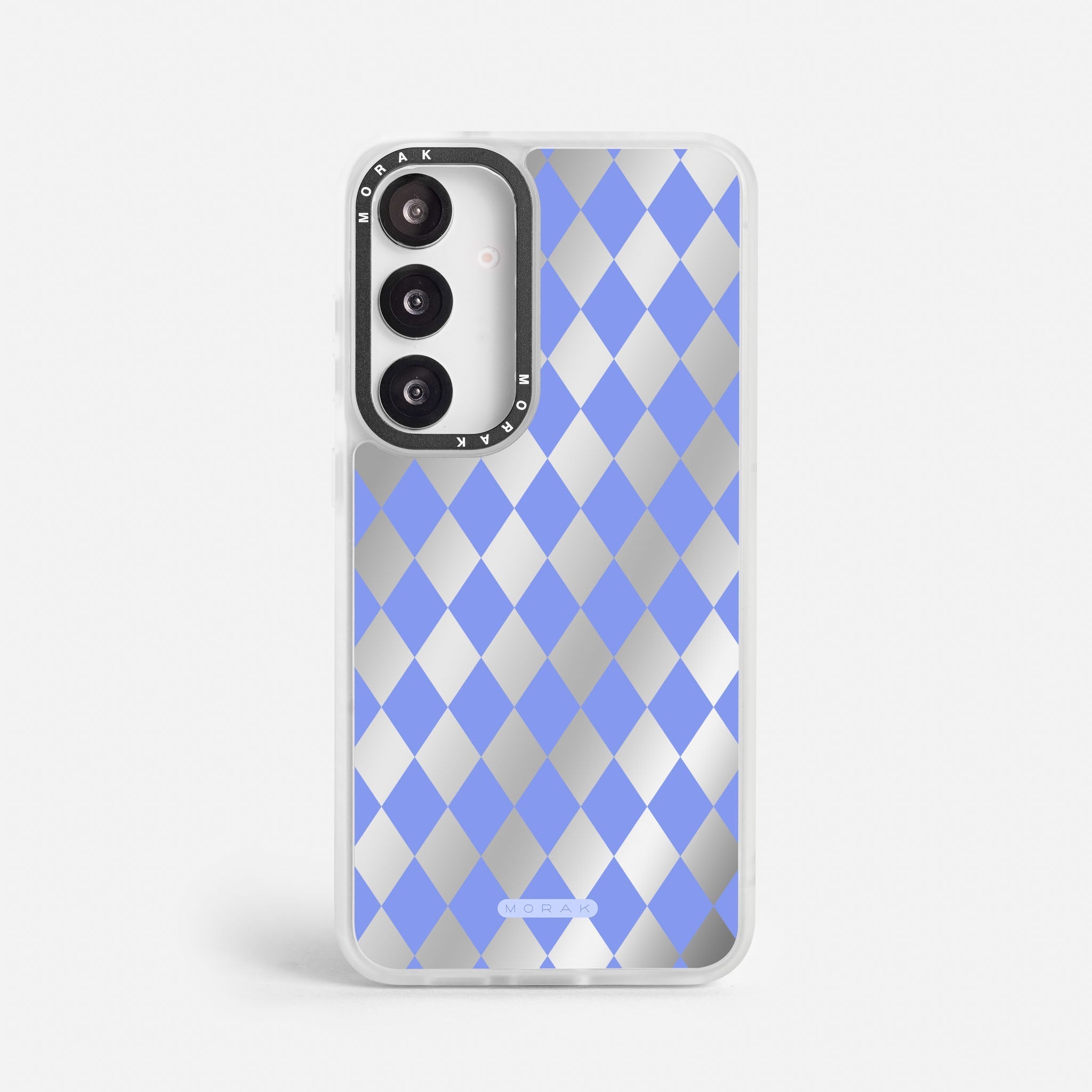 Case Blue Diamonds - Espejo Premium – Protección antigolpe | Diseño colombiano | Morak