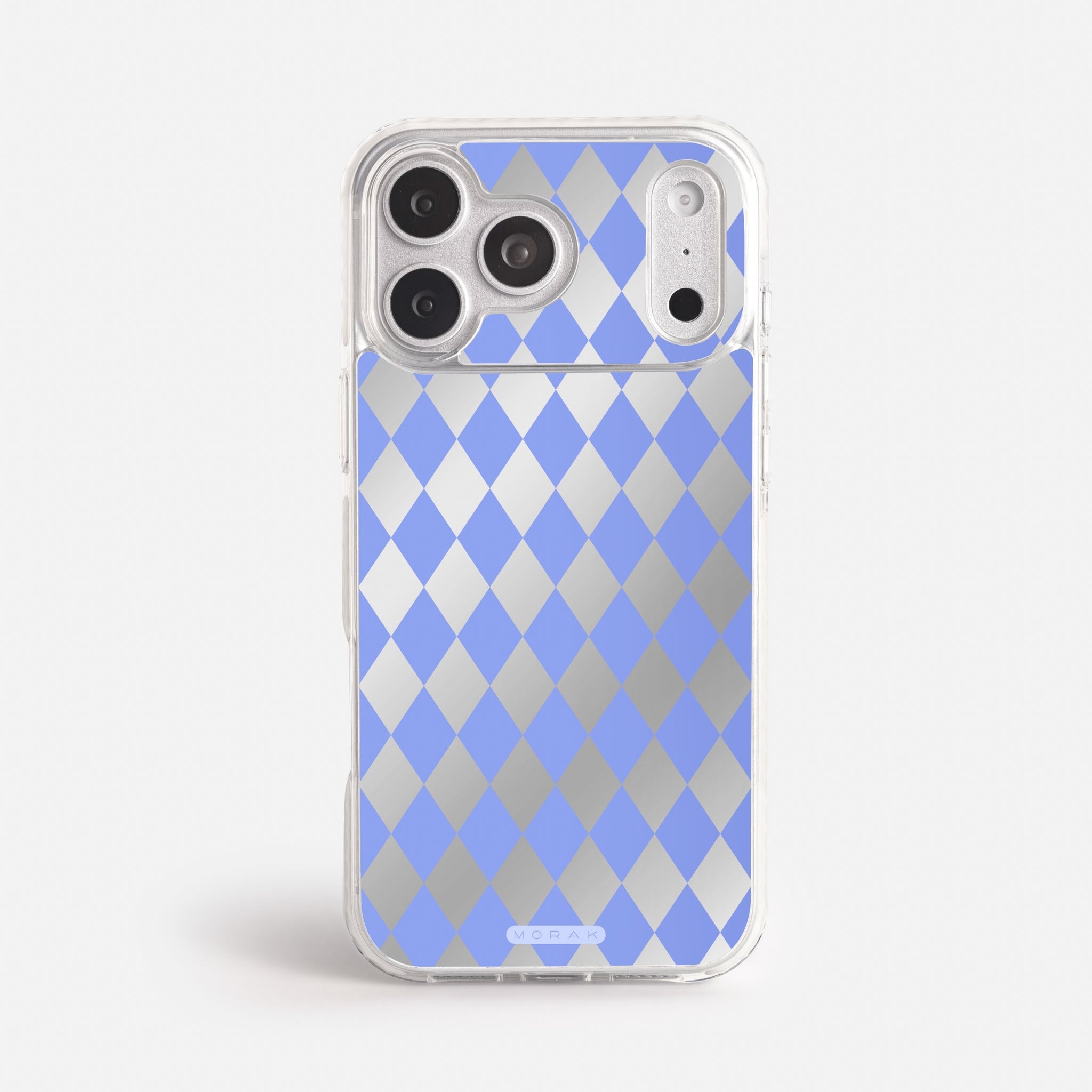 Case Blue Diamonds - Espejo Premium – Protección antigolpe | Diseño colombiano | Morak