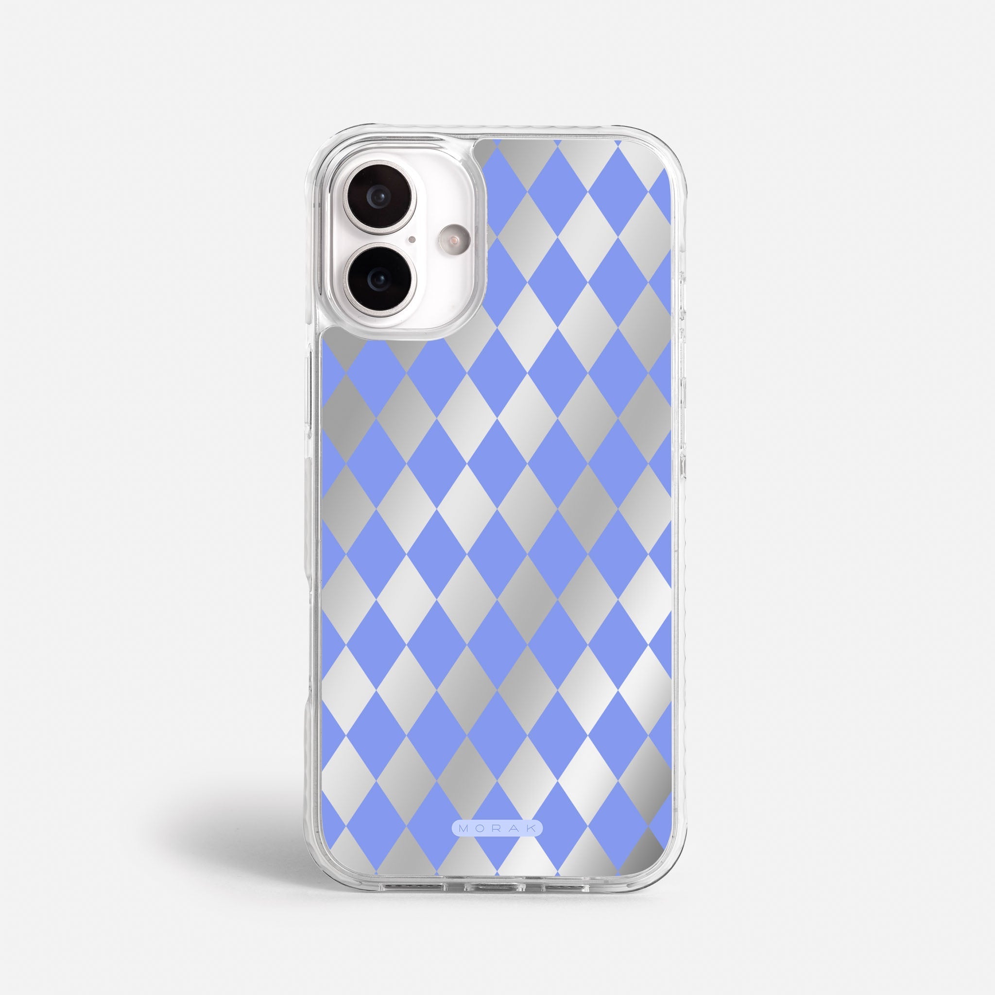Case Blue Diamonds - Espejo Premium – Protección antigolpe | Diseño colombiano | Morak
