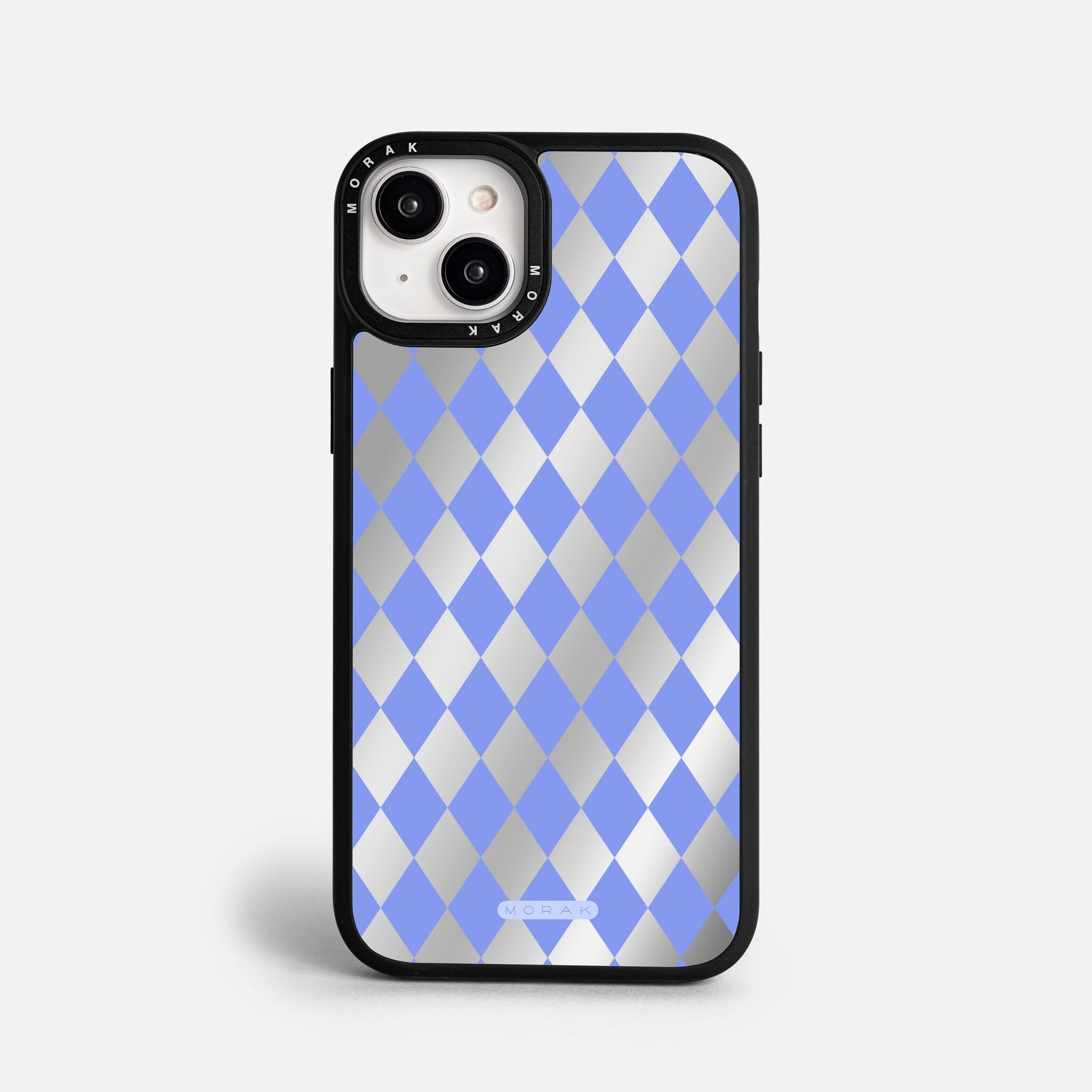Case Blue Diamonds - Espejo Premium – Protección antigolpe | Diseño colombiano | Morak