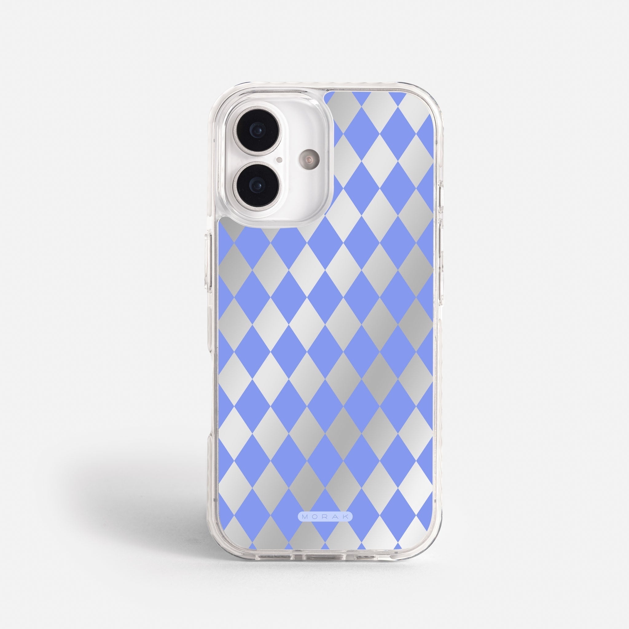 Case Blue Diamonds - Espejo Premium – Protección antigolpe | Diseño colombiano | Morak