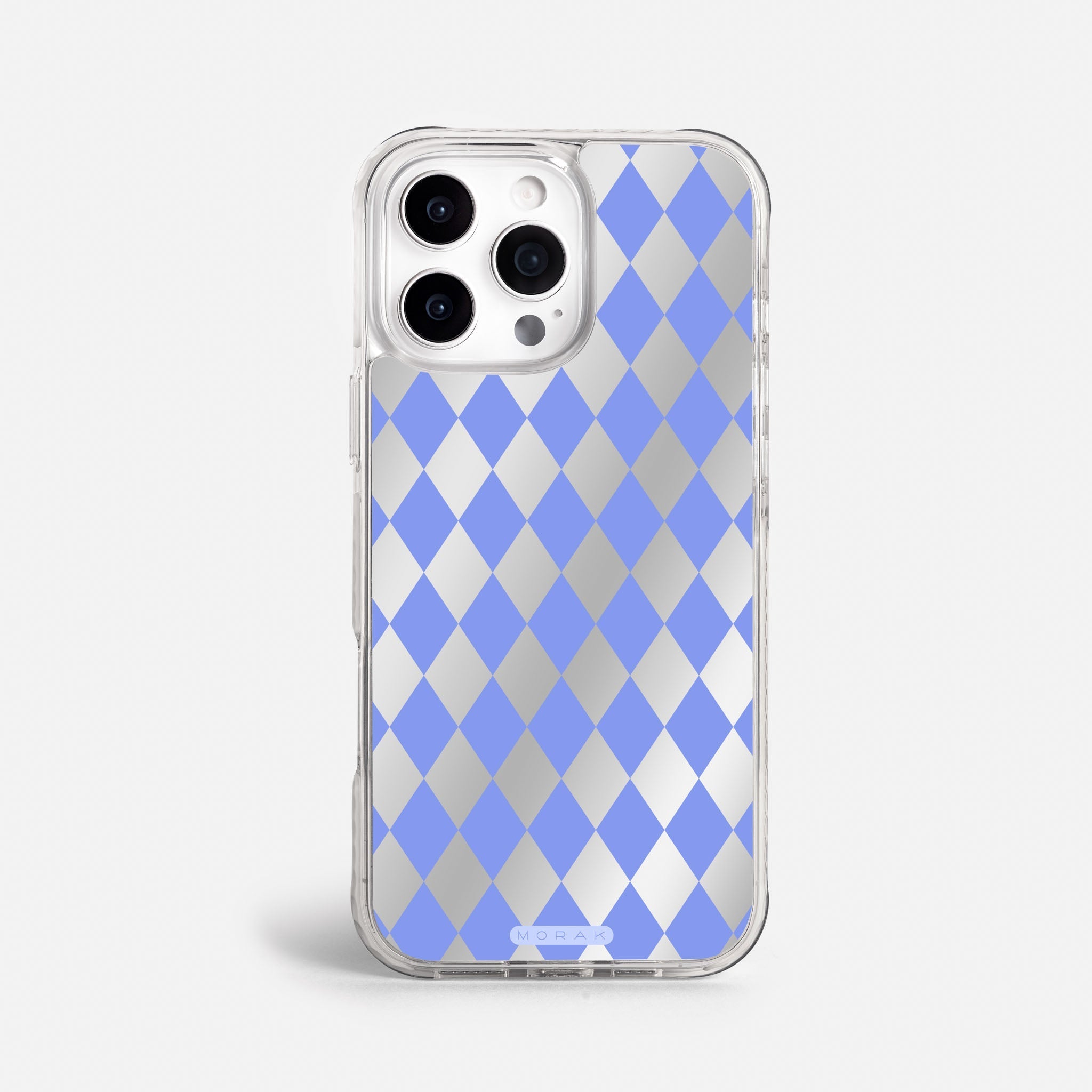 Case Blue Diamonds - Espejo Premium – Protección antigolpe | Diseño colombiano | Morak