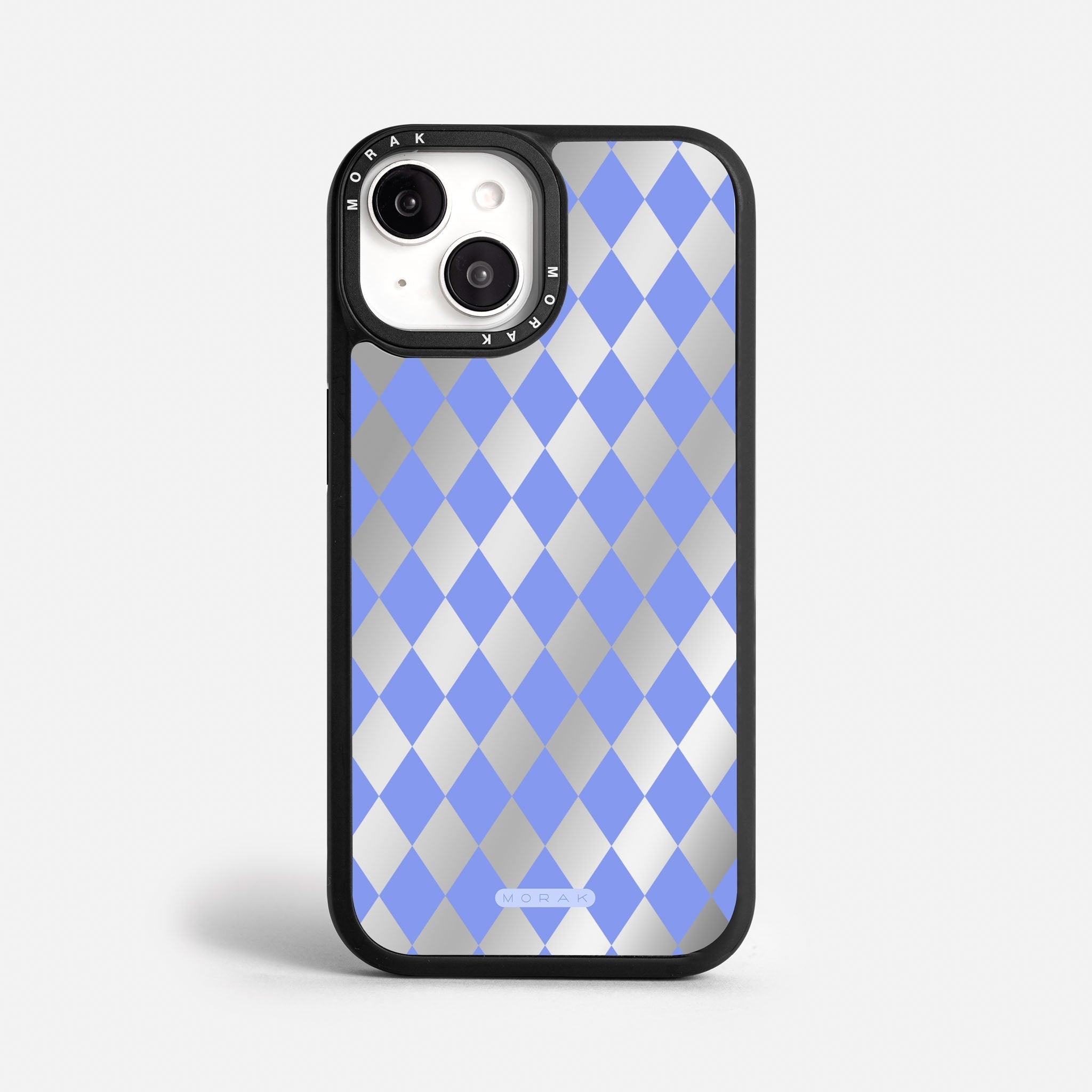 Case Blue Diamonds - Espejo Premium – Protección antigolpe | Diseño colombiano | Morak