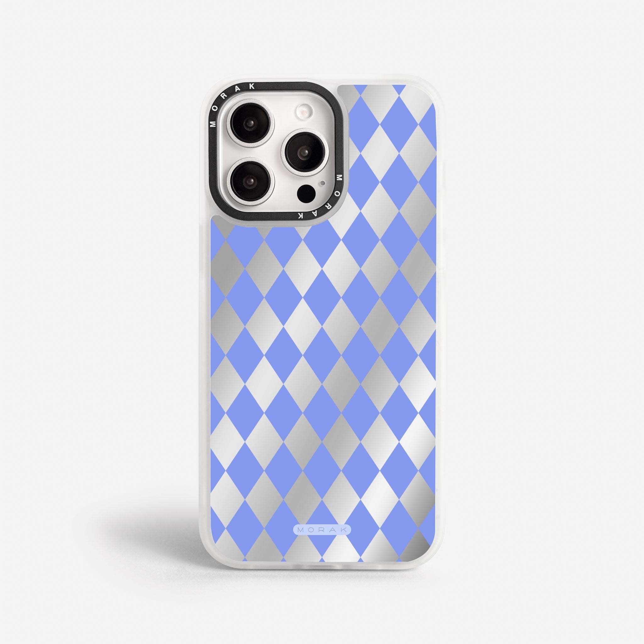 Case Blue Diamonds - Espejo Premium – Protección antigolpe | Diseño colombiano | Morak