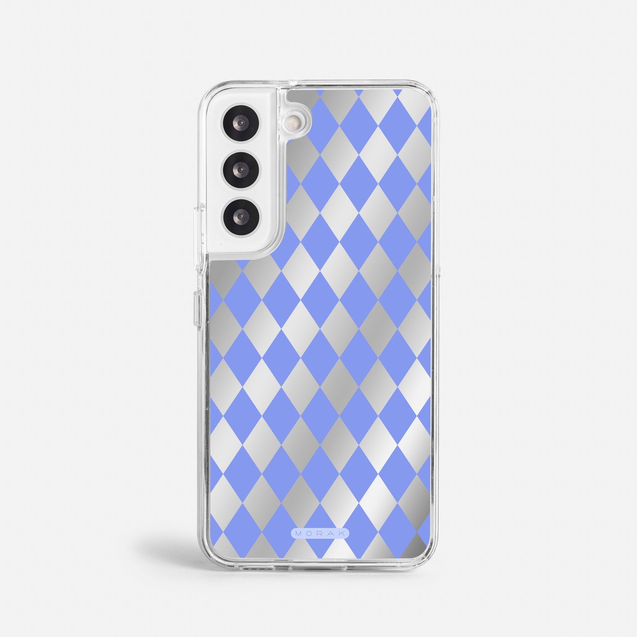 Case Blue Diamonds - Espejo Premium – Protección antigolpe | Diseño colombiano | Morak