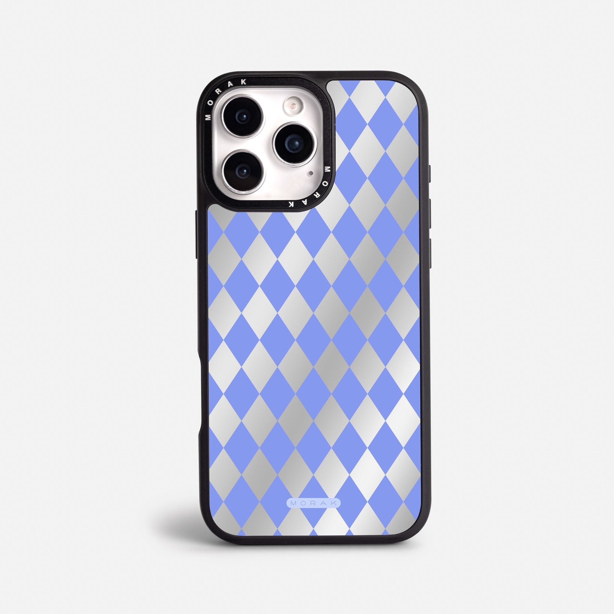 Case Blue Diamonds - Espejo Premium – Protección antigolpe | Diseño colombiano | Morak