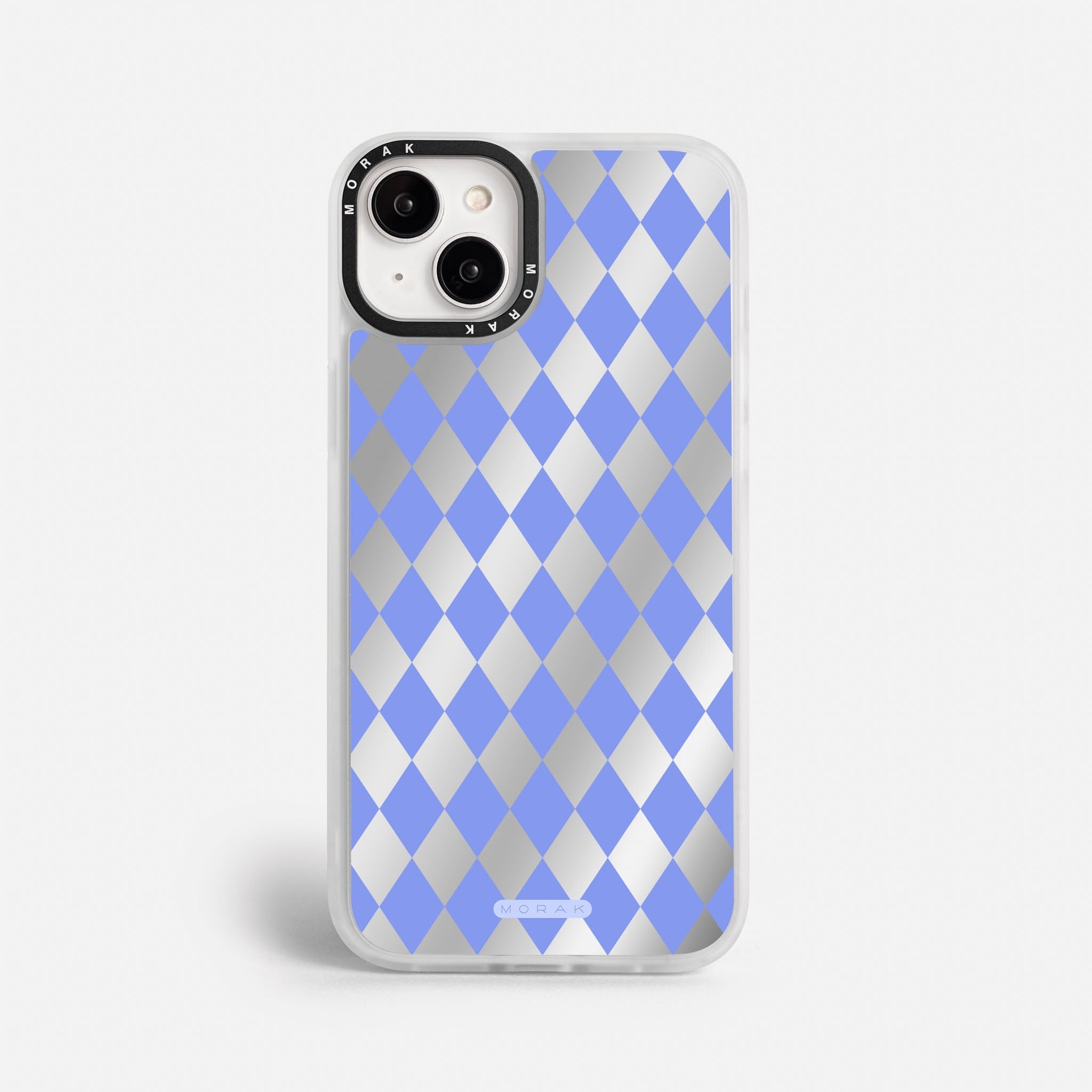 Case Blue Diamonds - Espejo Premium – Protección antigolpe | Diseño colombiano | Morak
