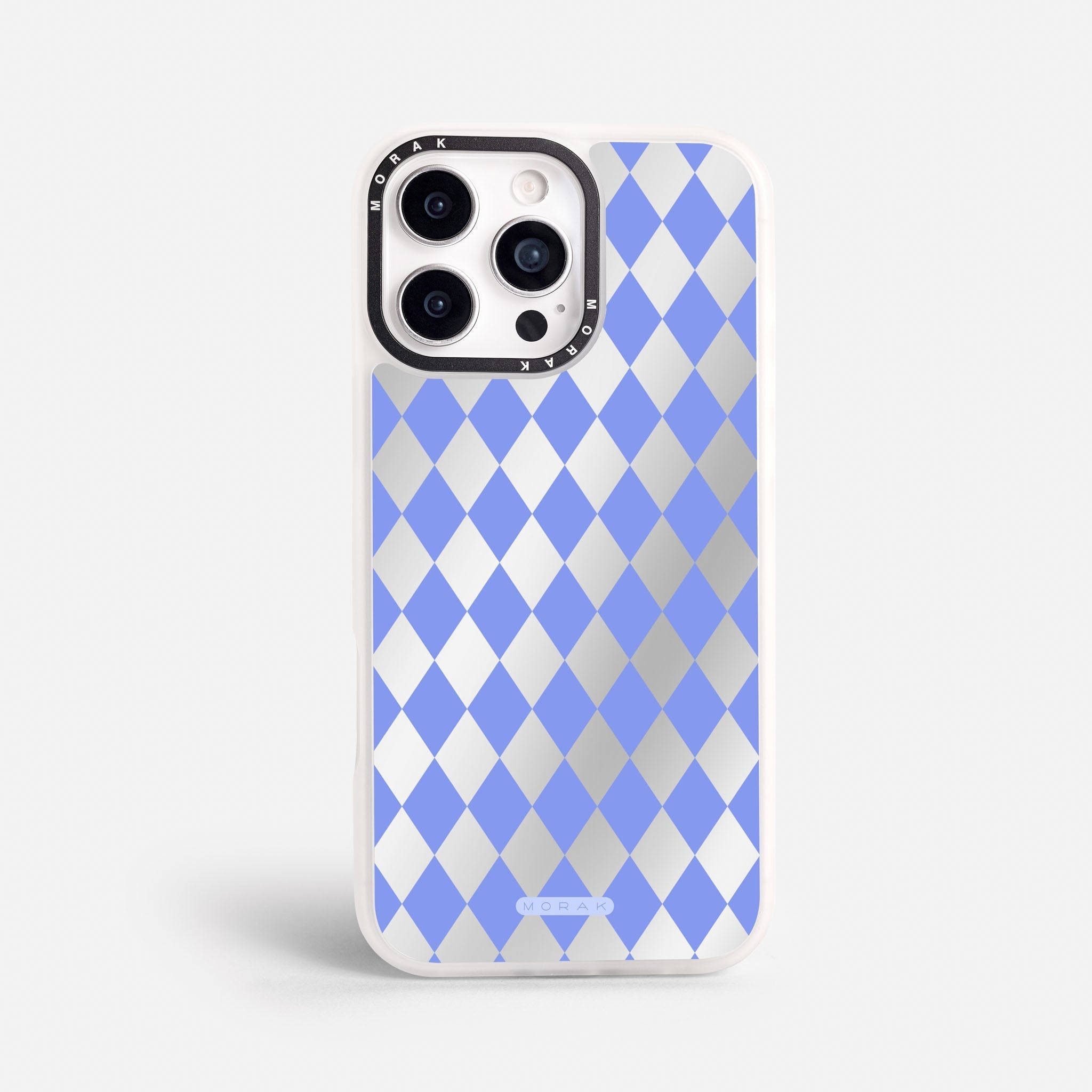 Case Blue Diamonds - Espejo Premium – Protección antigolpe | Diseño colombiano | Morak