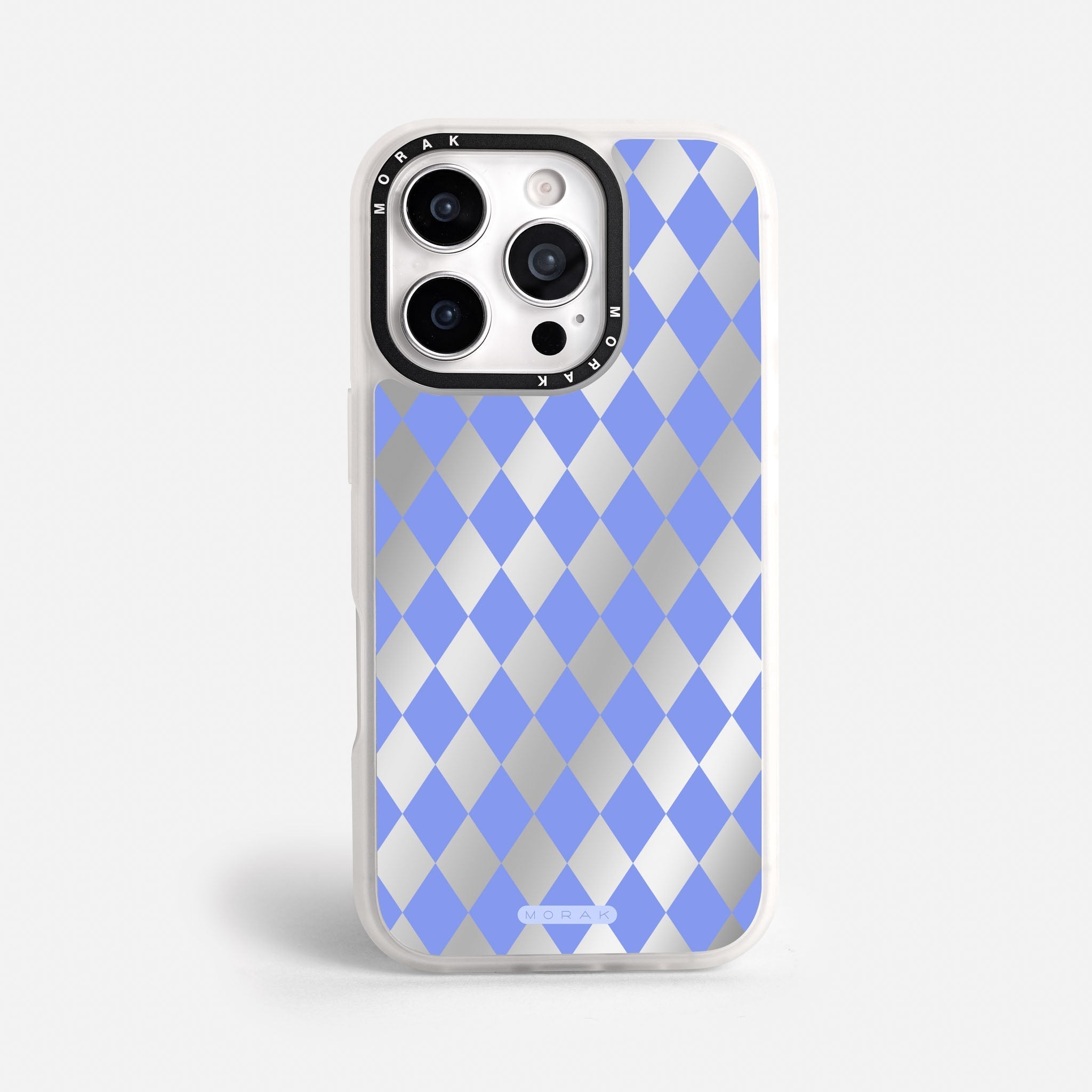 Case Blue Diamonds - Espejo Premium – Protección antigolpe | Diseño colombiano | Morak