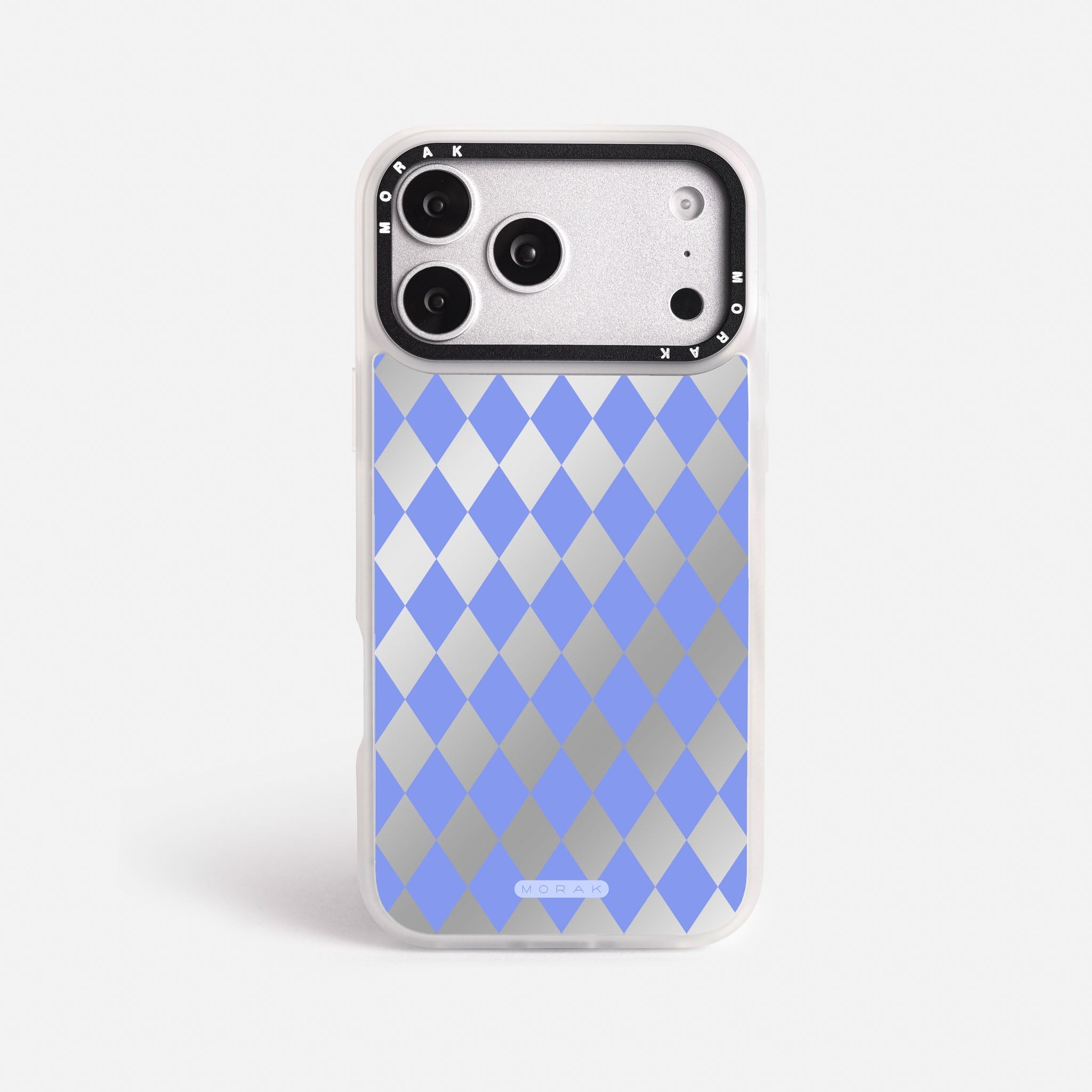 Case Blue Diamonds - Espejo Premium – Protección antigolpe | Diseño colombiano | Morak