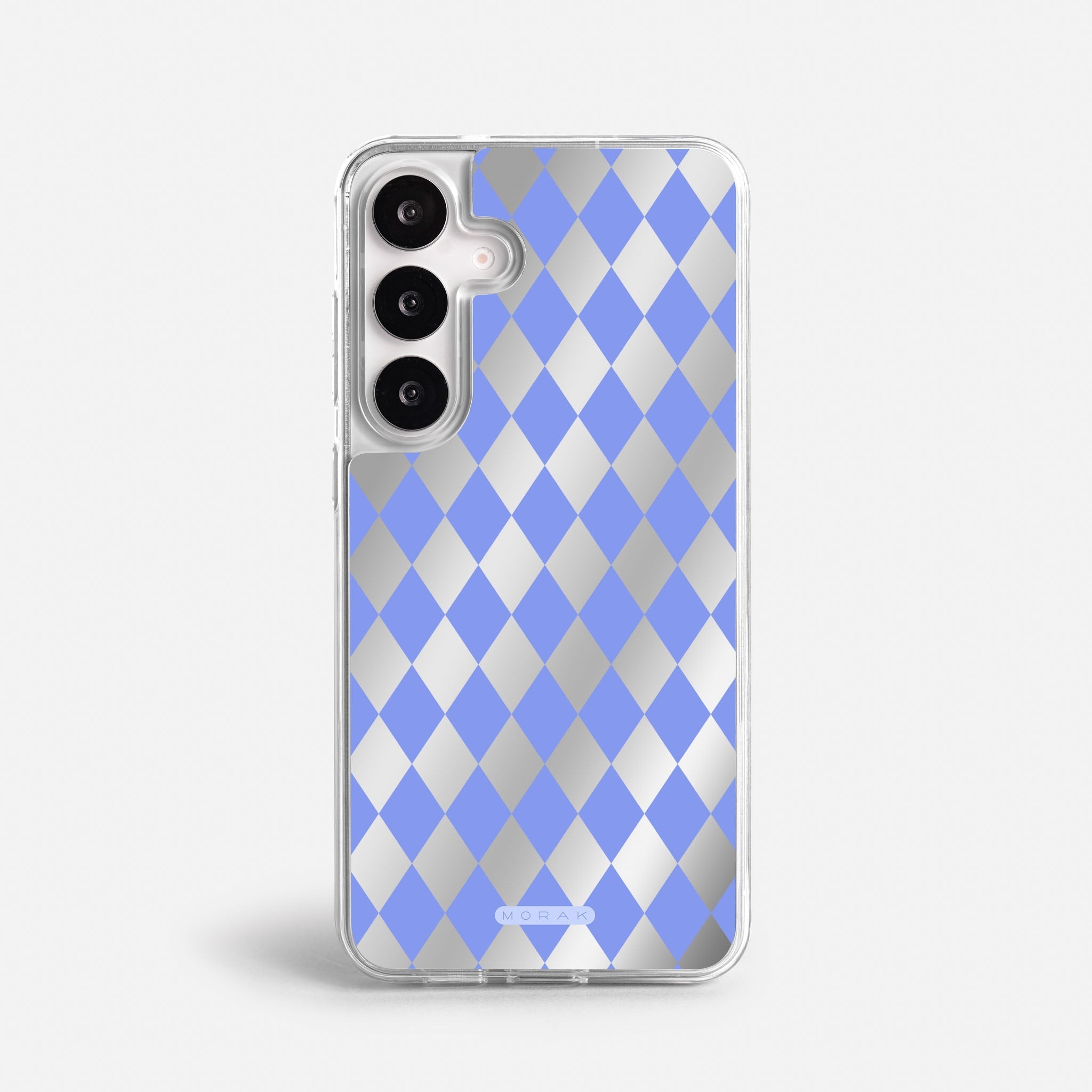 Case Blue Diamonds - Espejo Premium – Protección antigolpe | Diseño colombiano | Morak